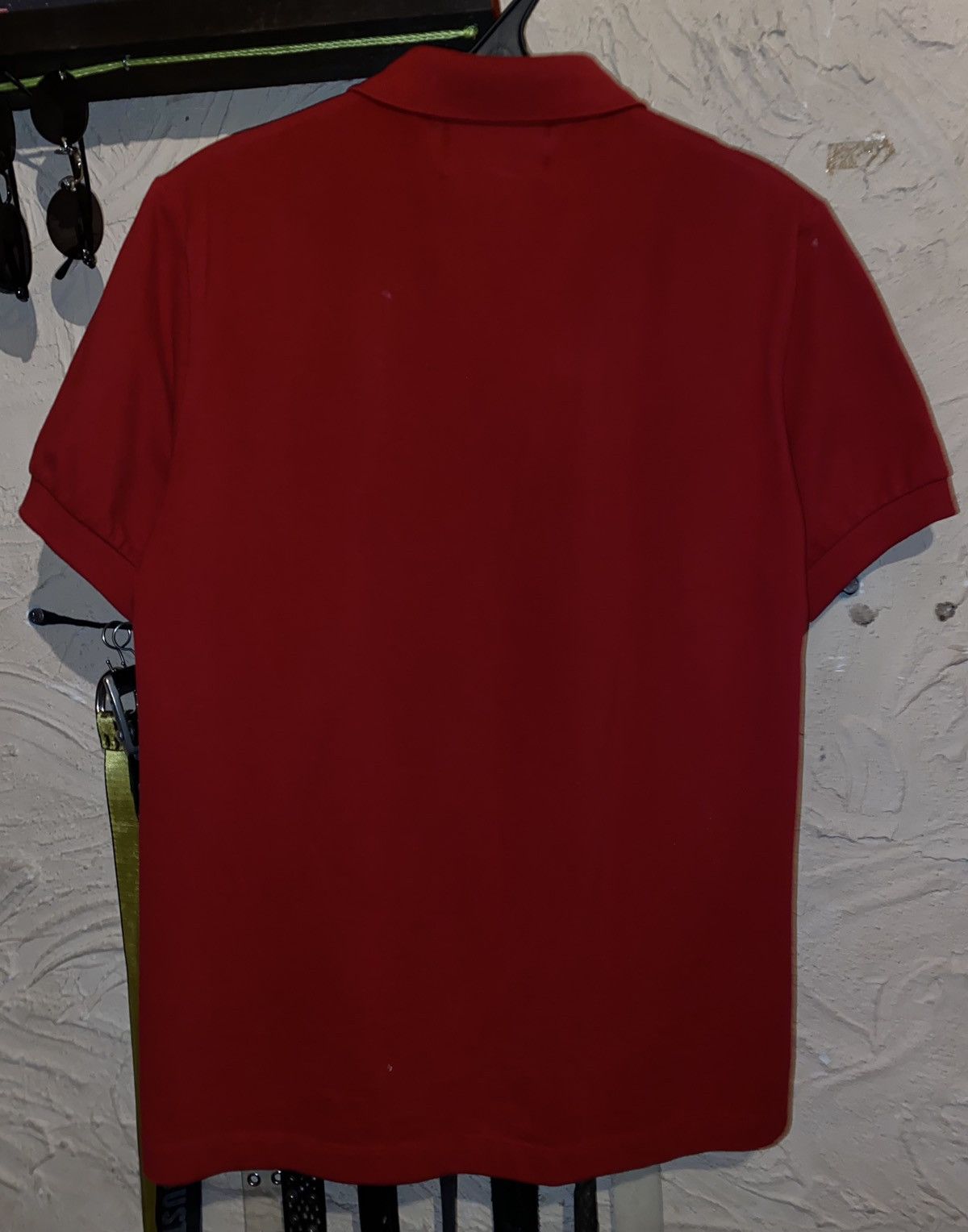 Fred Perry Archive Raf Simons Red Polo T-Shirt Rubber logo Big Pocket Size US M / EU 48-50 / 2 - 11 Thumbnail