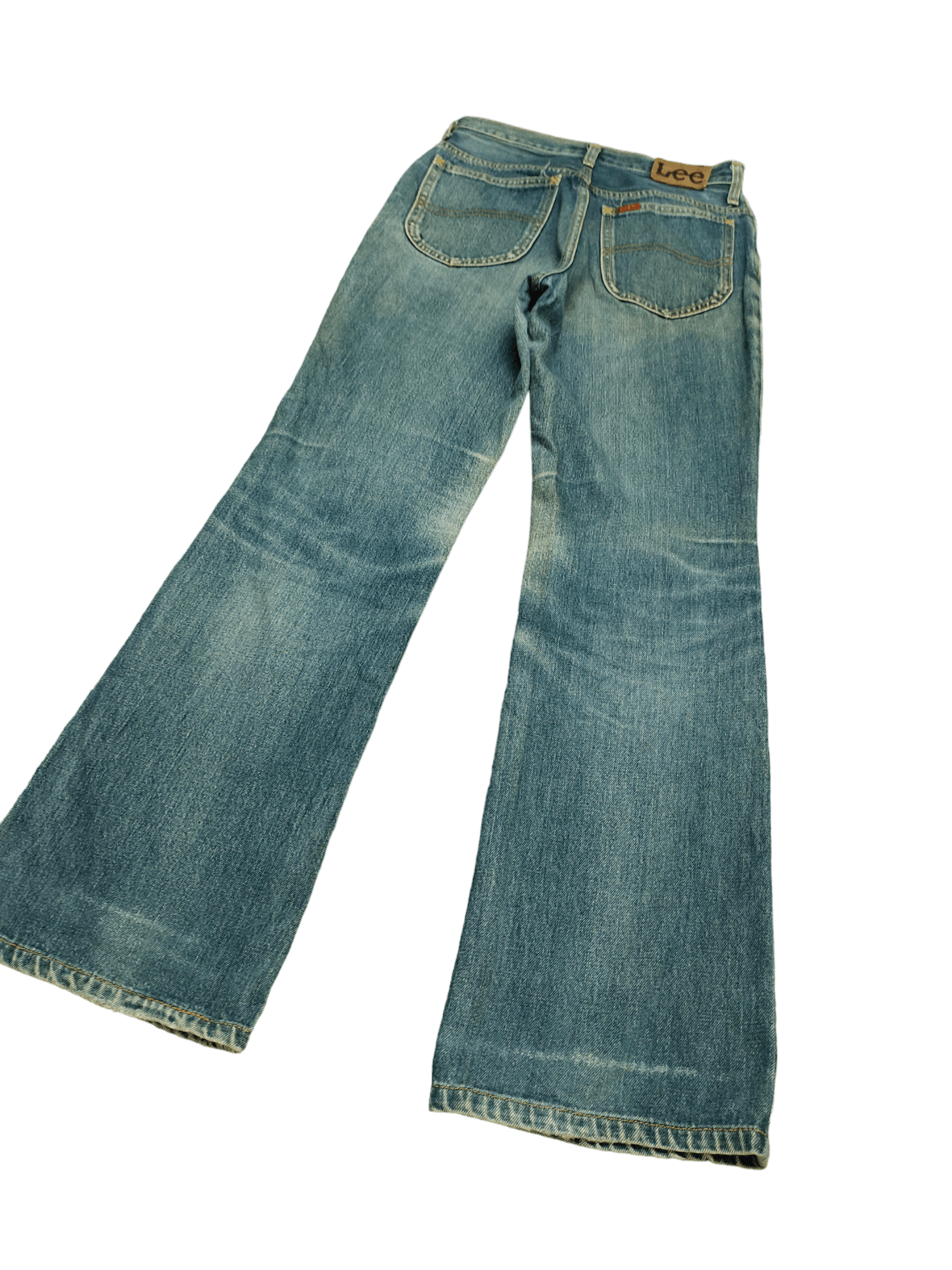If Six Was Nine Flare Jeans Miss Lee Rider Clawmark Distress Denim Bootcut Size 26" / US 2 / IT 38 - 12 Thumbnail