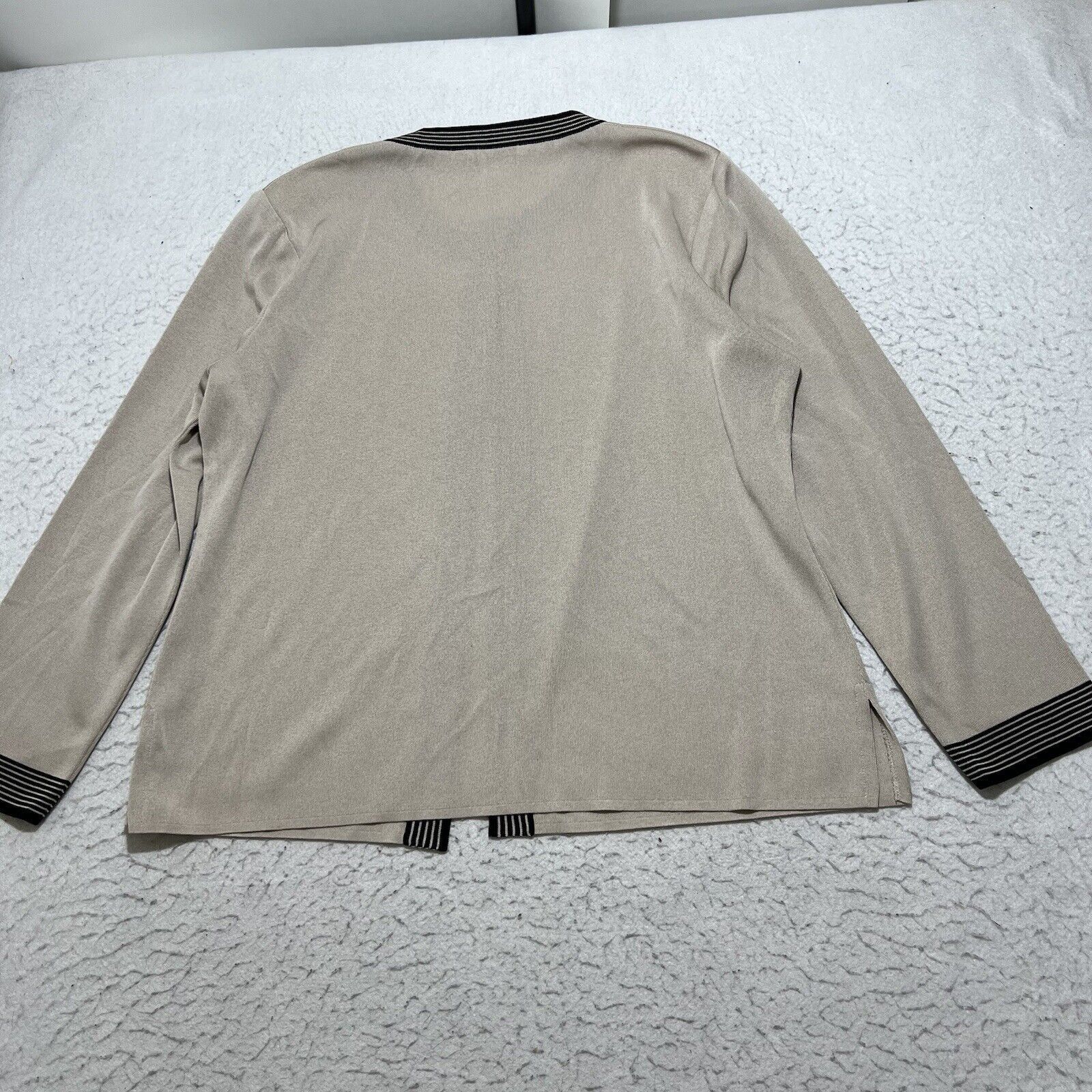 Vintage Vintage Exclusively Misook Collar Closure Cardigan Sweater Size L / US 10 / IT 46 - 10 Thumbnail