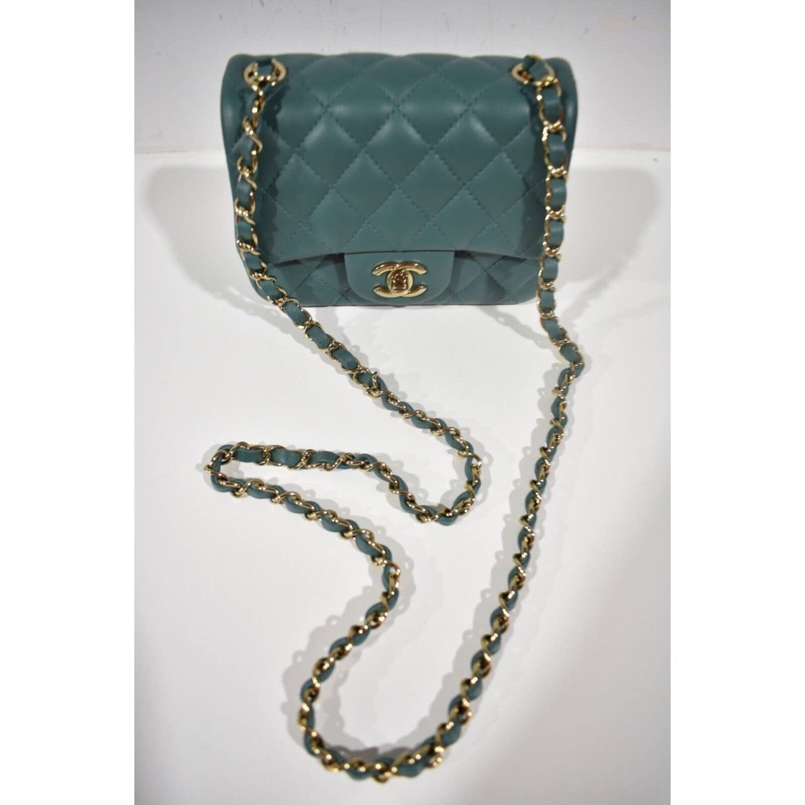 Chanel Chanel Mini Flap CC Logo Quilted Gold Chain Crossbody Bag Size ONE SIZE - 3 Thumbnail