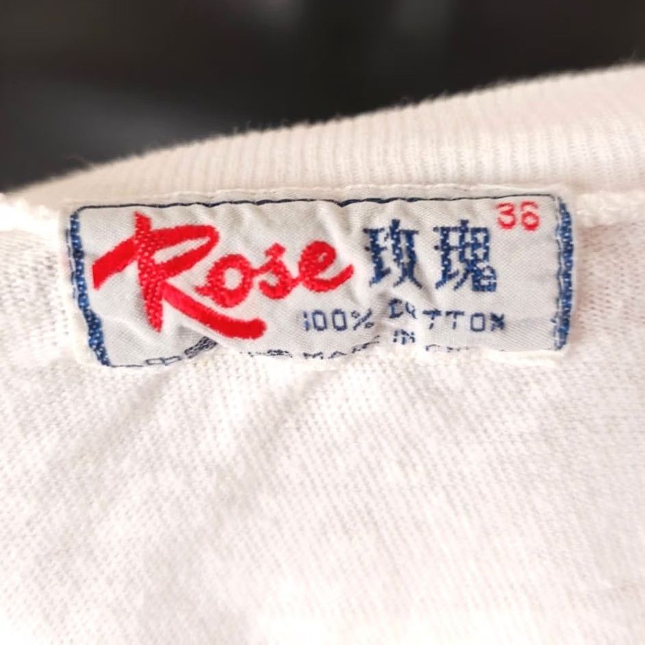 Vintage VINTAGE Rose T Shirt Mens XS White 70s 80s Peace Corps Monrovia Liberia Size US XS / EU 42 / 0 - 7 Thumbnail