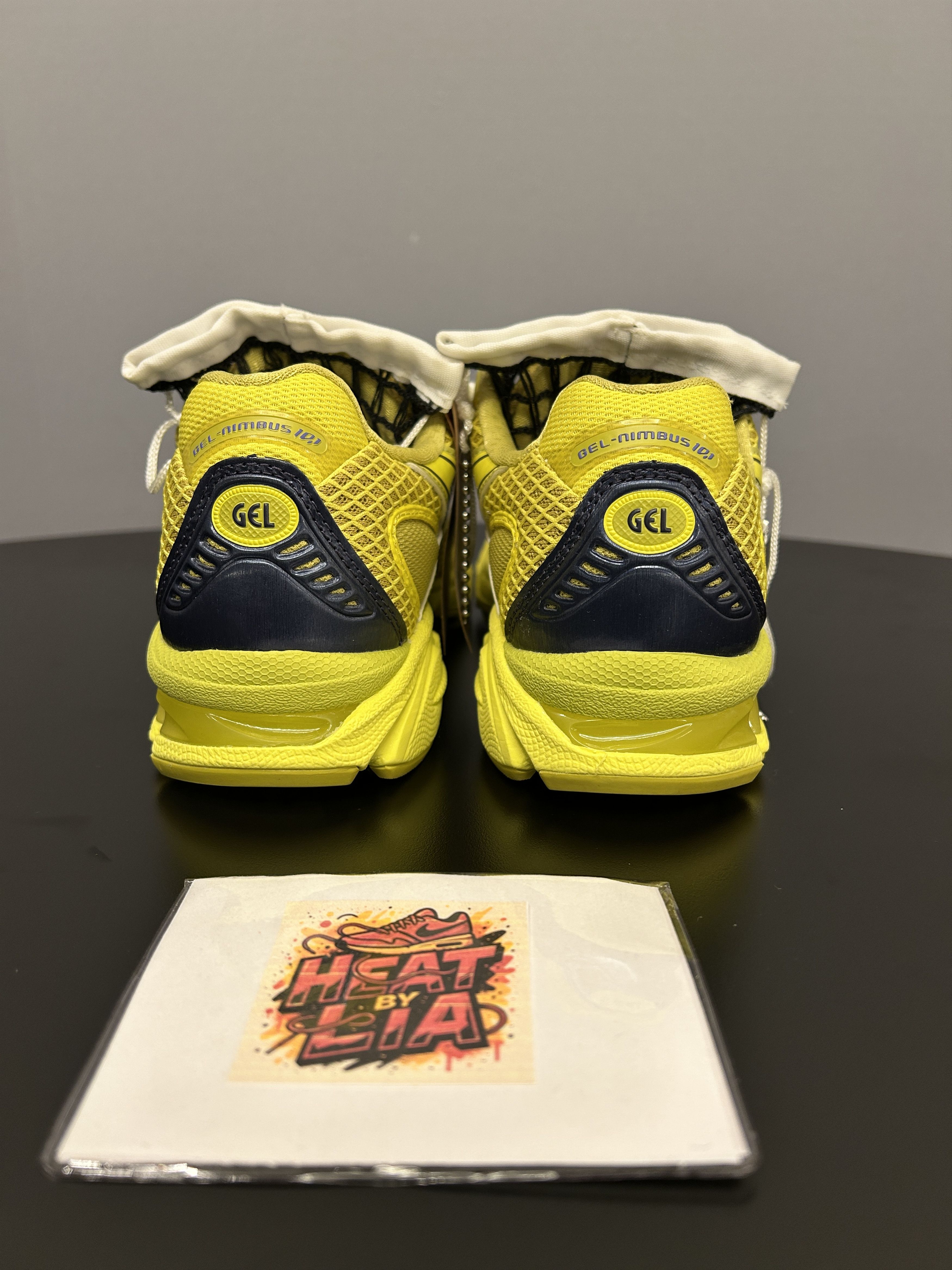 Asics Little Tokyo Table Tennis X ASICS GEL- Lemon Spark/Black Size US 5.5 / EU 38 - 2 Thumbnail