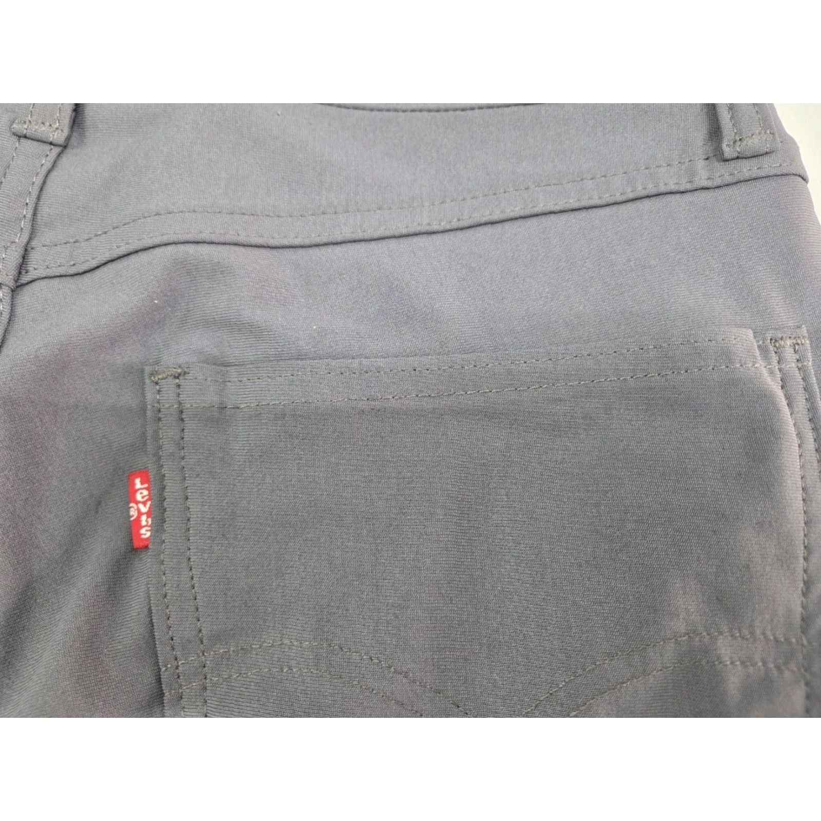 Levi's Levi's Mens 511 Slim Performance Tech Pants Grey 31/32 Slim Pockets Zip Back Pocket Lightweight Comfort 100% Polyester Regular Tapered Knit Size US 31 - 7 Thumbnail