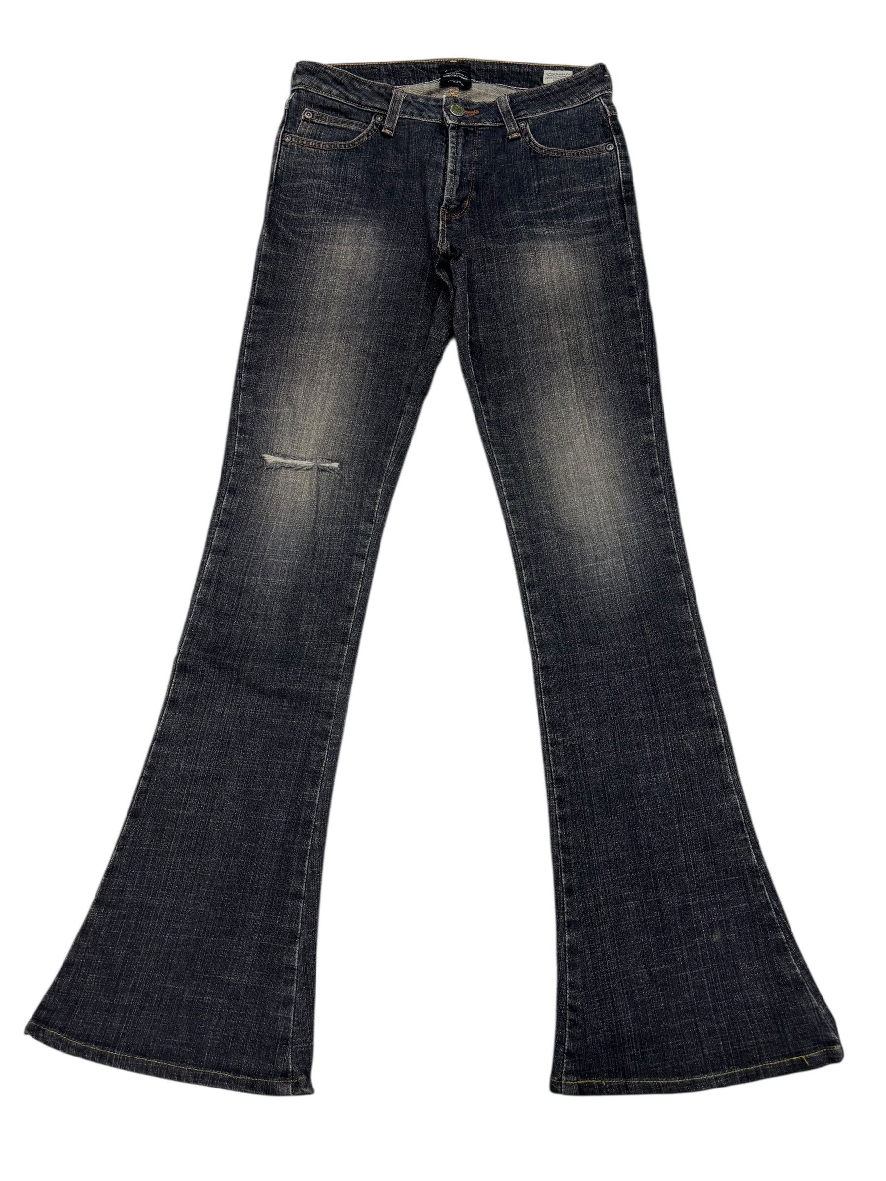 Edwin 💥 VIENUS JEANS EDWIN FLARED BOOTCUT DISTRESS DENIM JEANS Size 26" / US 2 / IT 38 - 1 Thumbnail