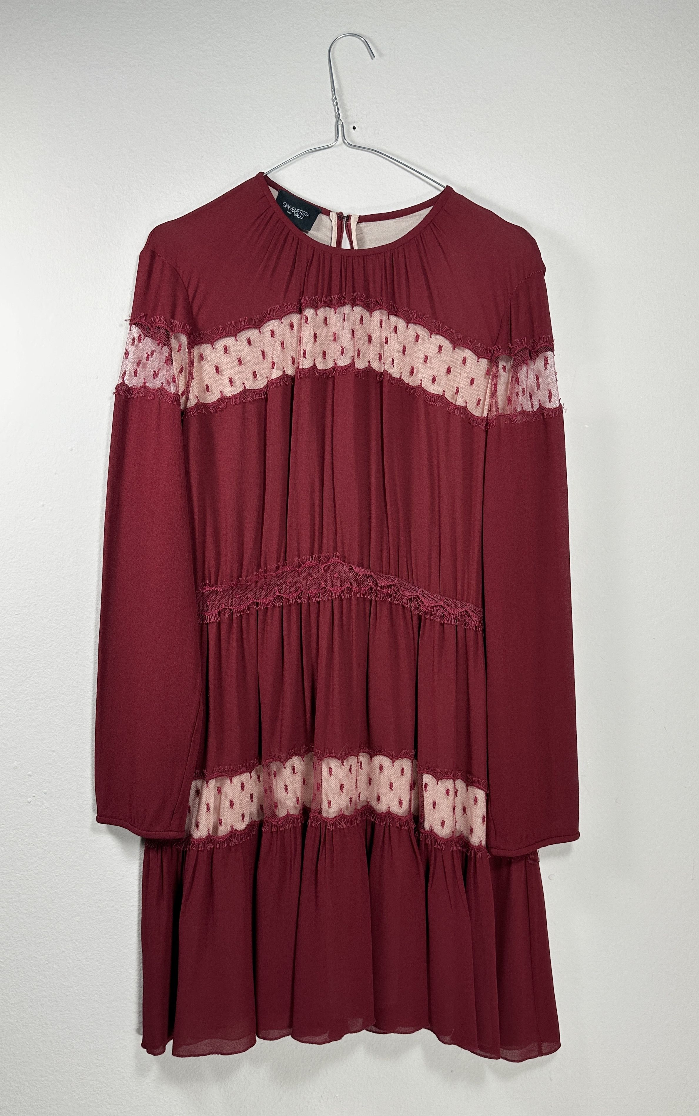 image of Giambattista Valli Burgundy Dress, Women's (Size XL)