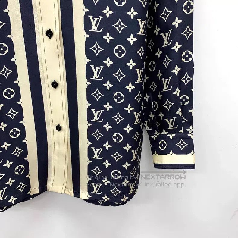 Louis Vuitton Louis Vuitton 23 dark blue logo presbyopic full print mulb Size XS / US 0-2 / IT 36-38 - 4 Thumbnail