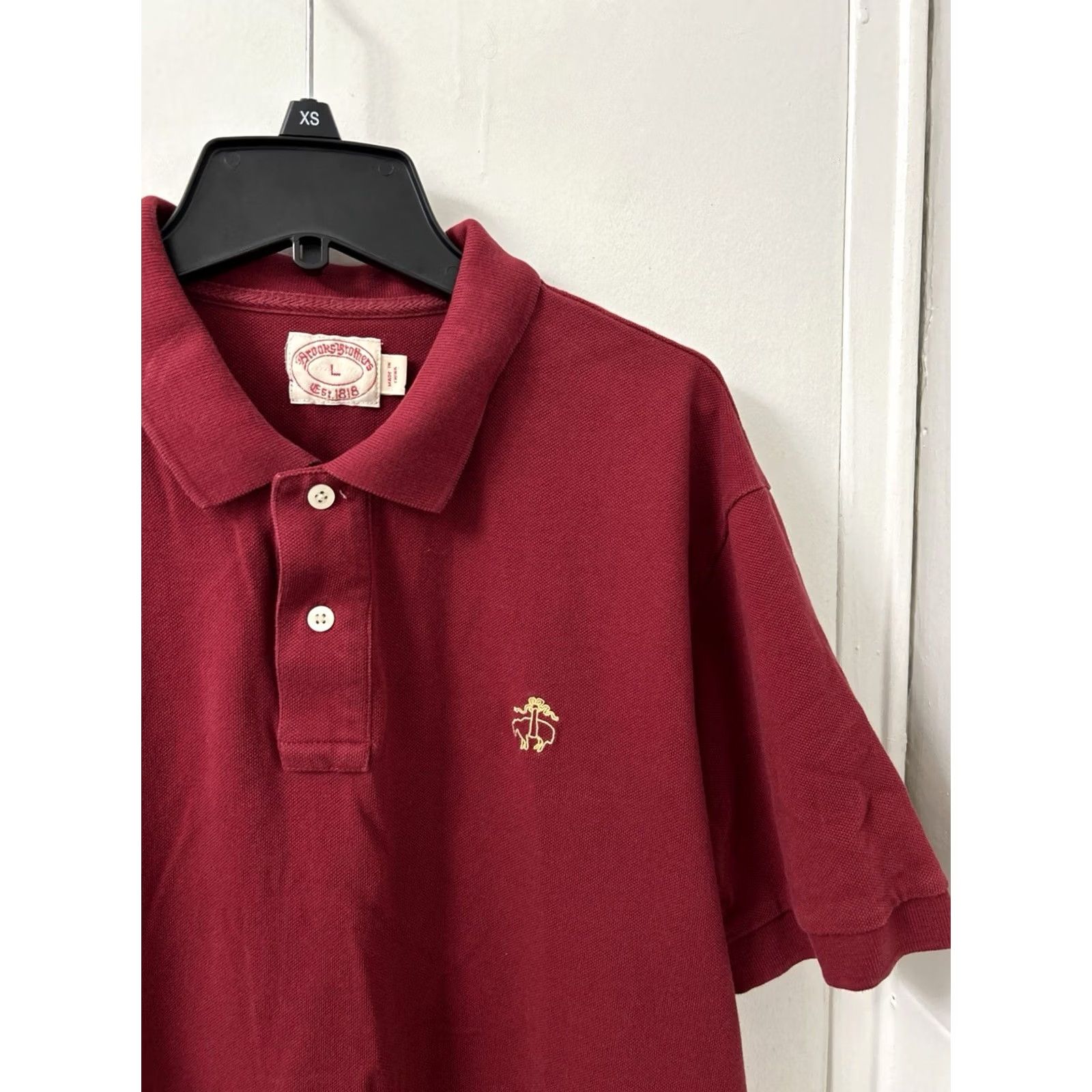 Brooks Brothers Brooks Brothers Polo Shirt Mens L Red Embroidered Logo Short Sleeve Shirts Polo Mens Red Logo Size US L / EU 52-54 / 3 - 4 Thumbnail