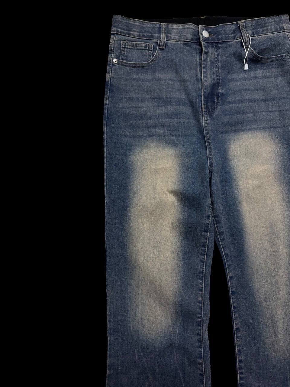 Other FLARE 90s Style Japanese Mudwash Punk Bootcut Denim Jeans Size US 30 / EU 46 - 4 Thumbnail