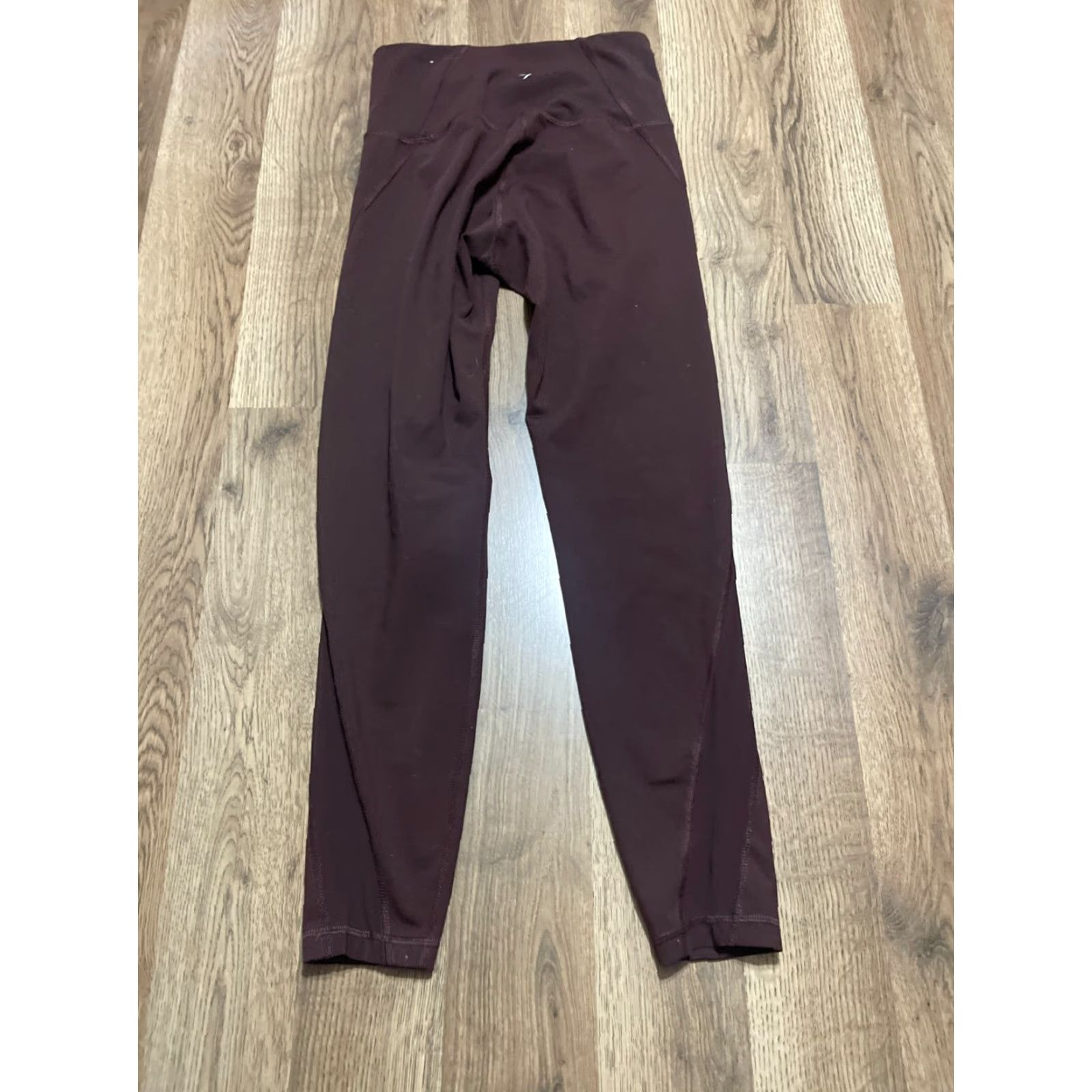 Old Navy Old Navy Leggings Women's Size Small Maroon Pull On Elevate Go-Dry Activewear Size 28" / US 6 / IT 42 - 2 Thumbnail