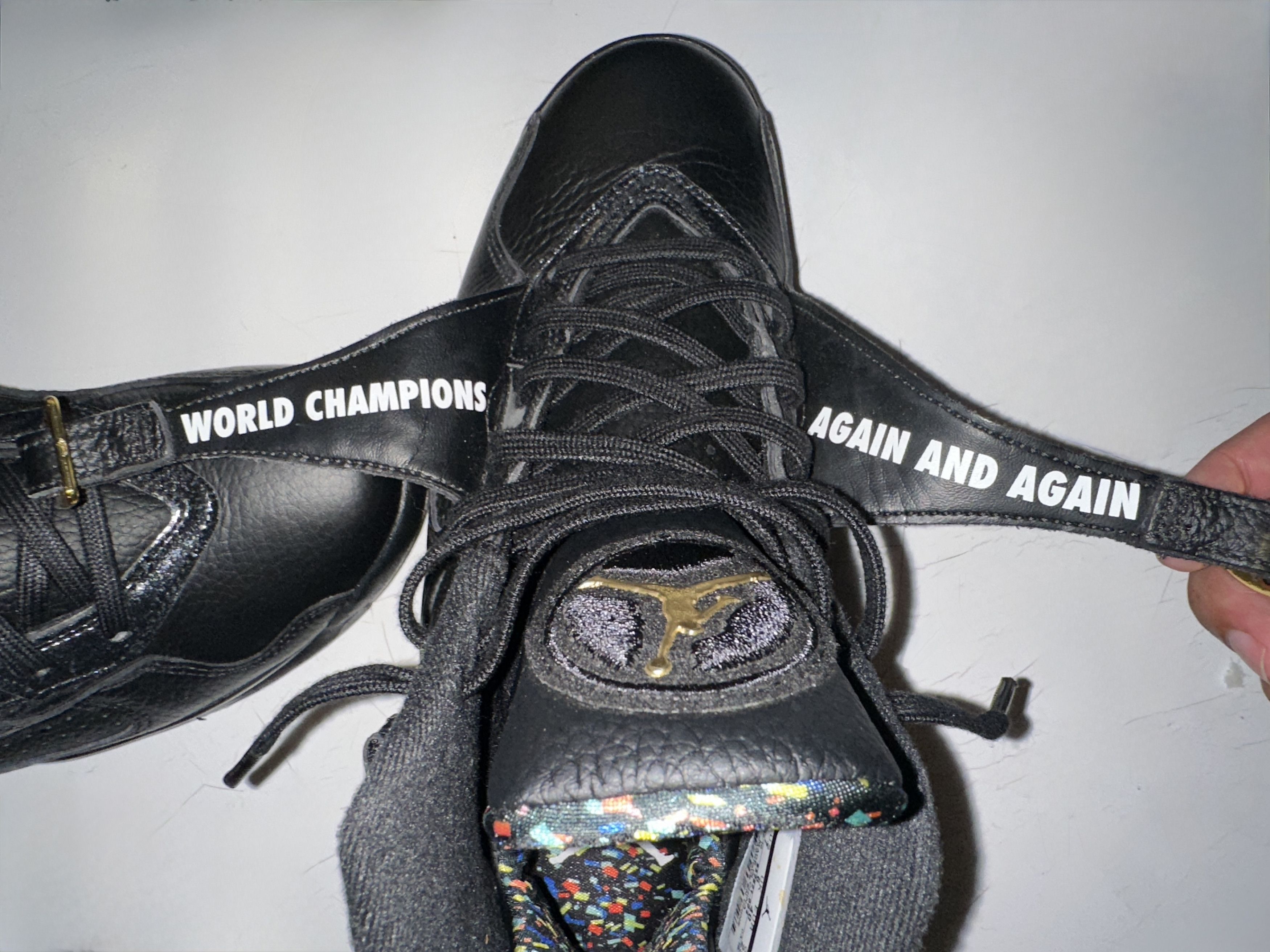 Jordan Brand Air Jordan 8 Retro 'Confetti' BLACK/METALLIC GOLD/ANTRACITE Size US 7 / EU 40 - 11 Thumbnail