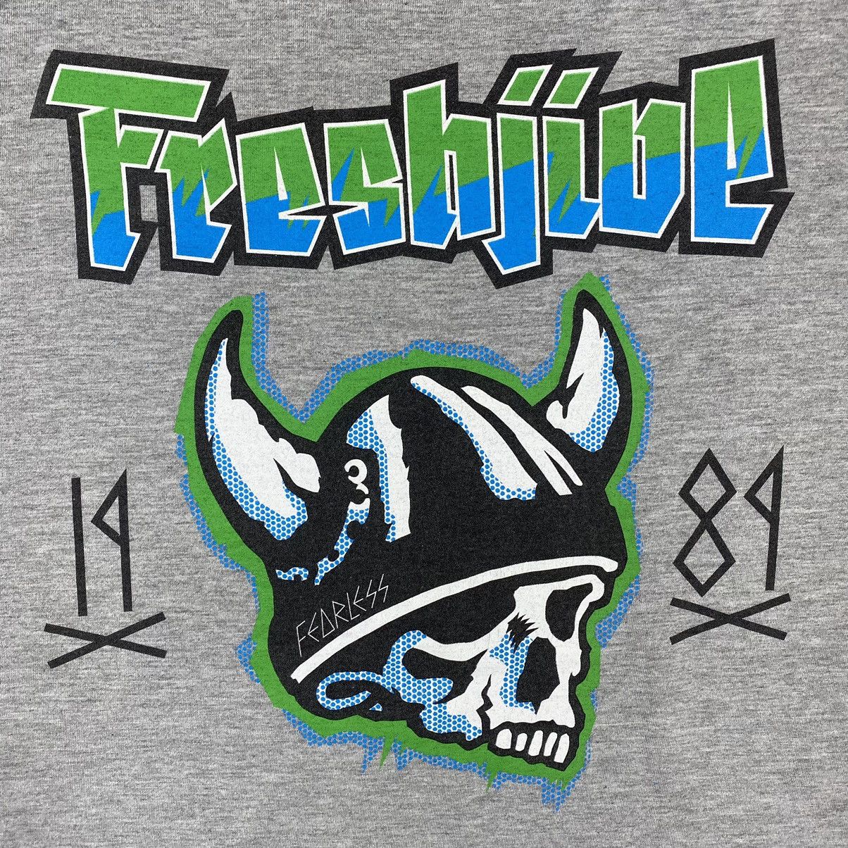 Freshjive × Vintage Vintage 00's FRESHJIVE Fearless Skate Streetwear Graphic Tee Size US XL / EU 56 / 4 - 4 Thumbnail