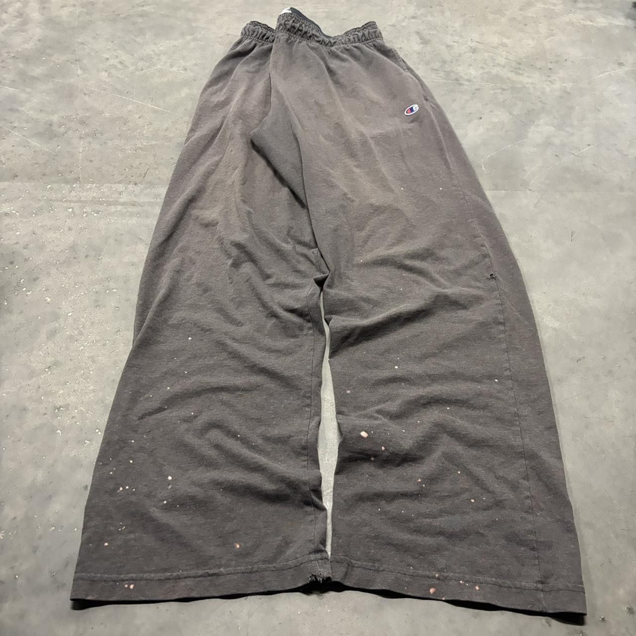Japanese Brand × Vintage Crazy Vintage Y2K/2000s Baggy Grey Skater Style Sweatpants! Size US 32 / EU 48 - 3 Thumbnail