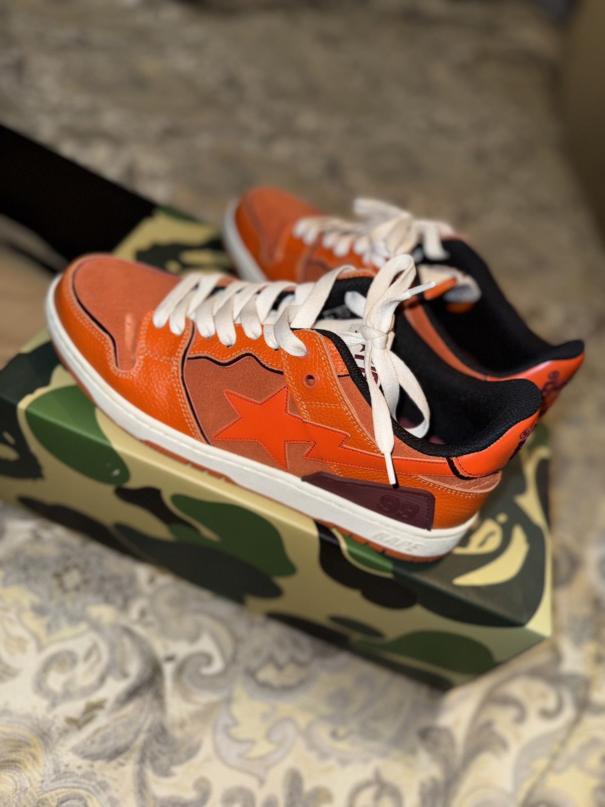 Bape Bape Sk8 Sta #2 M1 Orange Size US 9.5 / EU 42-43 - 2 Thumbnail