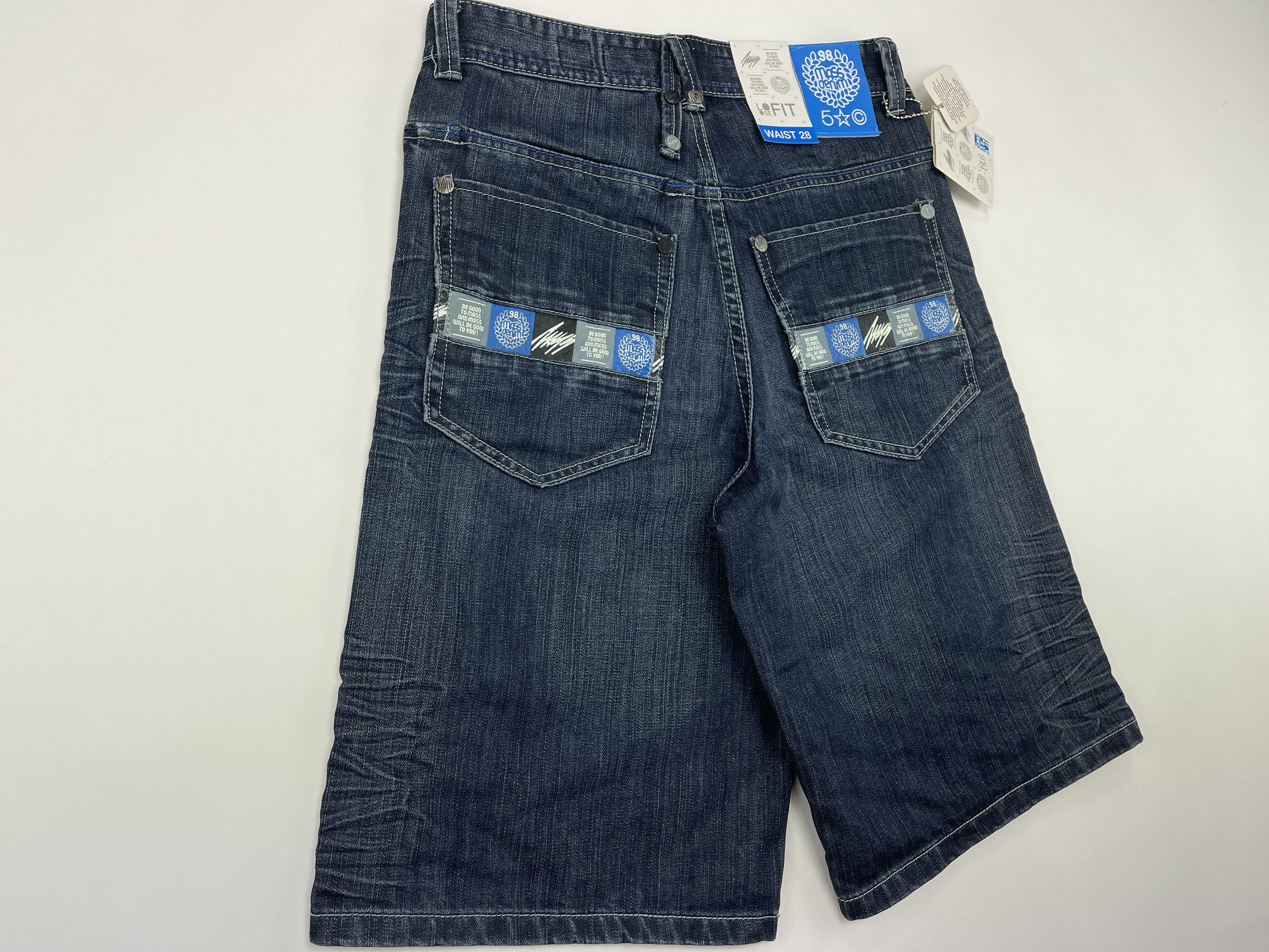 Vintage Mass DNM jeans shorts, vintage hip hop, 90s, skater, size 28 Size US 28 / EU 44 - 2 Thumbnail