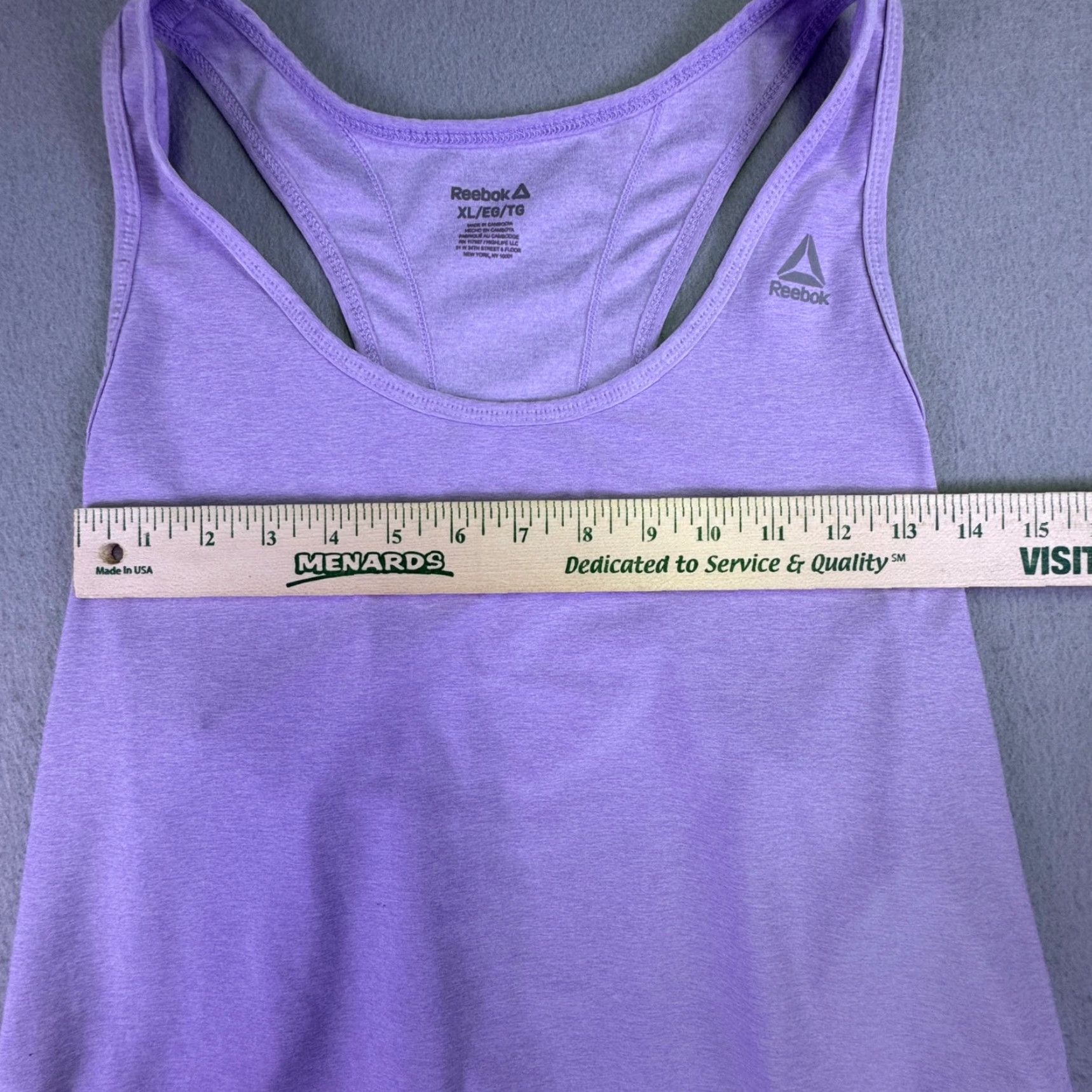 Reebok Reebok Tank Top Women's XL Purple Racerback Athletic Training Activewear Gym Size XL / US 12-14 / IT 48-50 - 2 Thumbnail