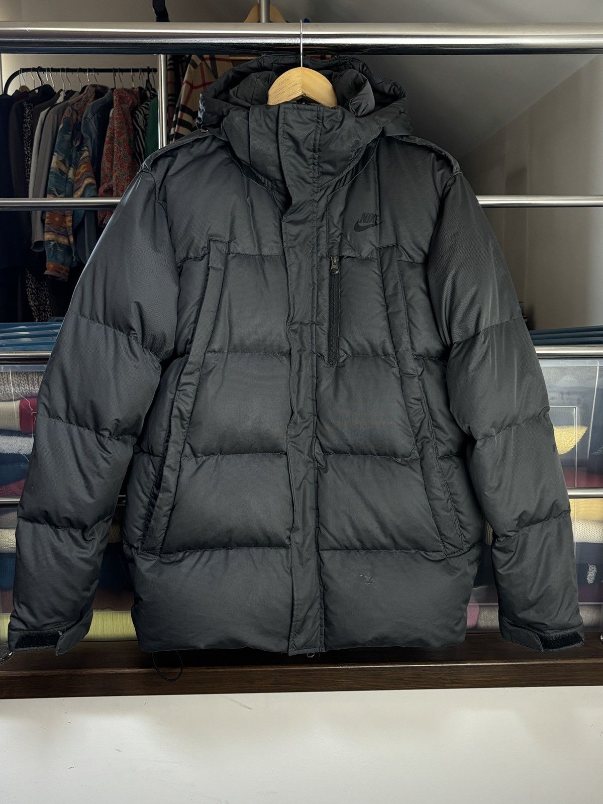 Nike 00s Nike Down Puffer Jacket Vintage Size US M / EU 48-50 / 2 - 1 Thumbnail