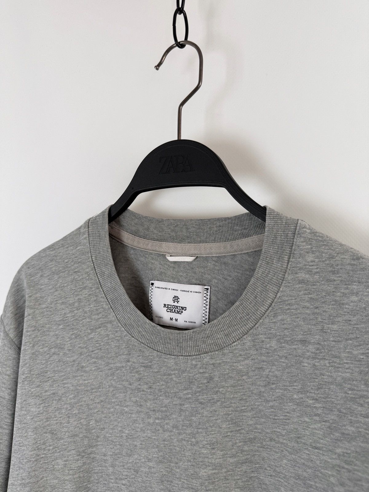 Reigning Champ Reigning Champ Gray Mid Weight Jersey Blank Basic T-Shirt Size US M / EU 48-50 / 2 - 2 Thumbnail