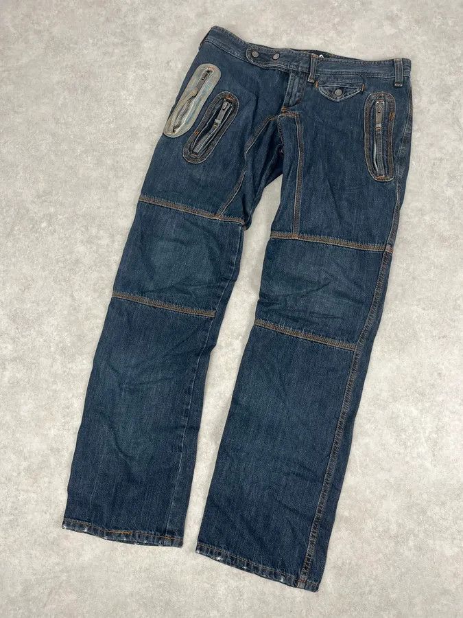 Dolce & Gabbana AW2004 Dolce & Gabbana Blue Denim Zip Multi-Pocket Jeans Size US 32 / EU 48 - 5 Thumbnail