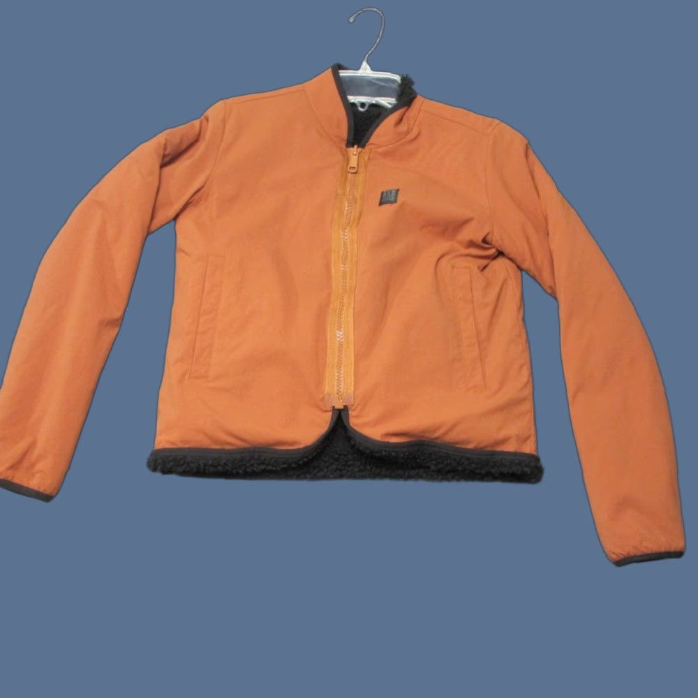 Topo Designs Jacket Womens Small Orange Reversible Sherpa Lined Outdoor Winter Winter Jacket Women S Orange