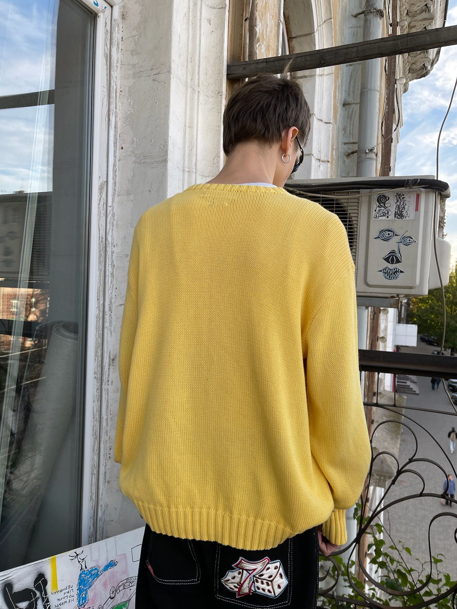 Polo Ralph Lauren Vintage Polo Ralph Lauren Yellow Knit Sweater Size US XL / EU 56 / 4 - 4 Thumbnail