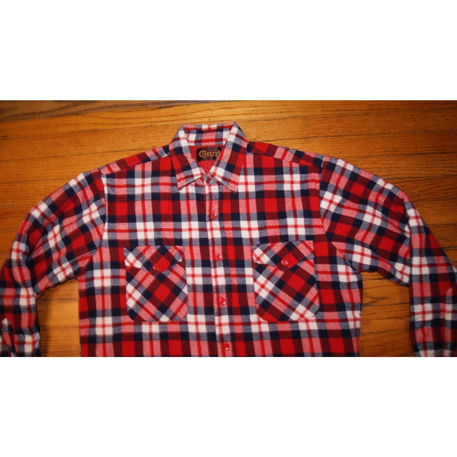Vintage Vtg Grizzly Jacket Mens M Lined Lumberjack Flannel Shirt Size US M / EU 48-50 / 2 - 4 Thumbnail