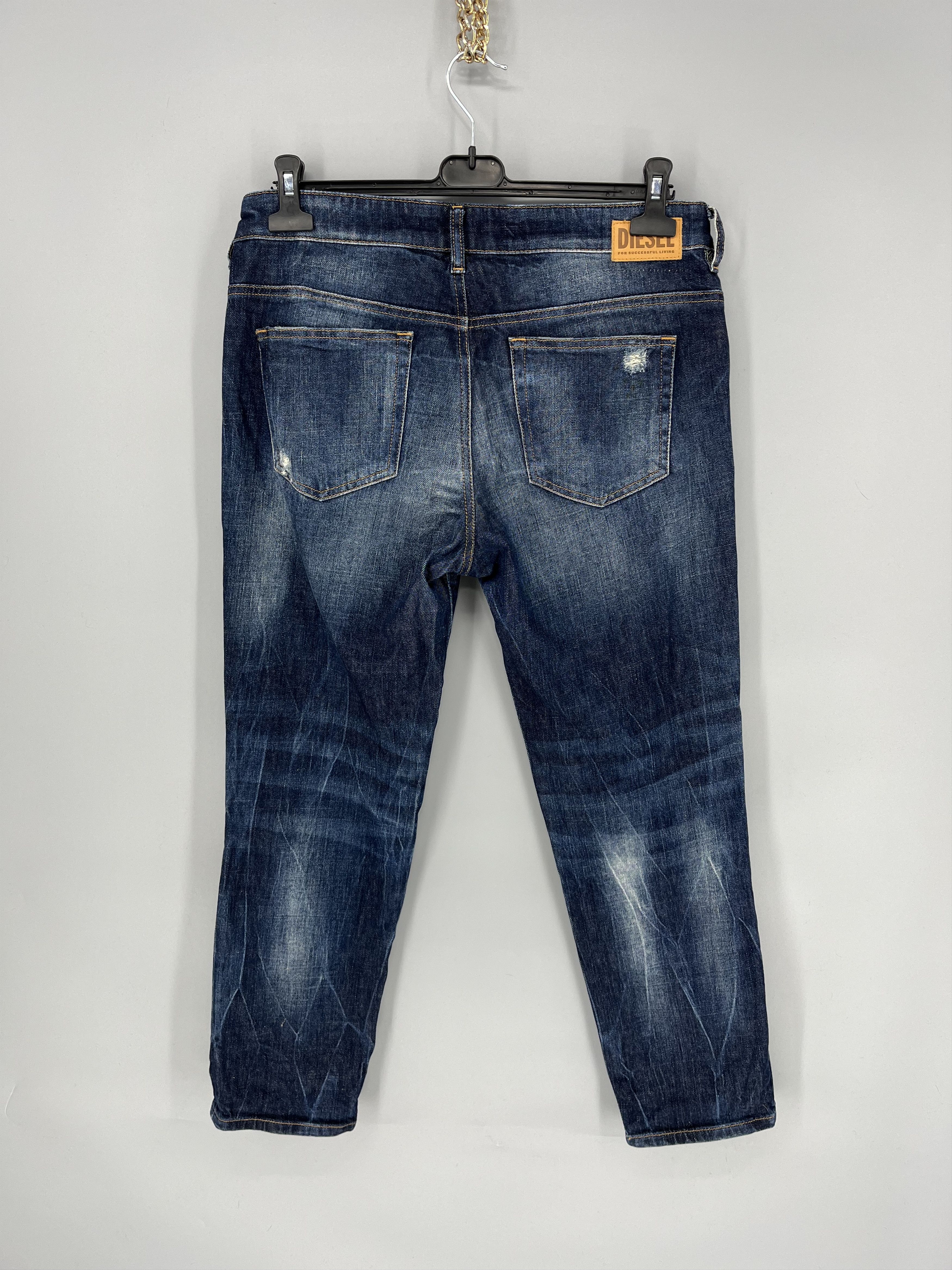 Diesel Vintage Y2K Men’s Diesel Distressed Patchwork Denim Jeans Size US 30 / EU 46 - 5 Thumbnail