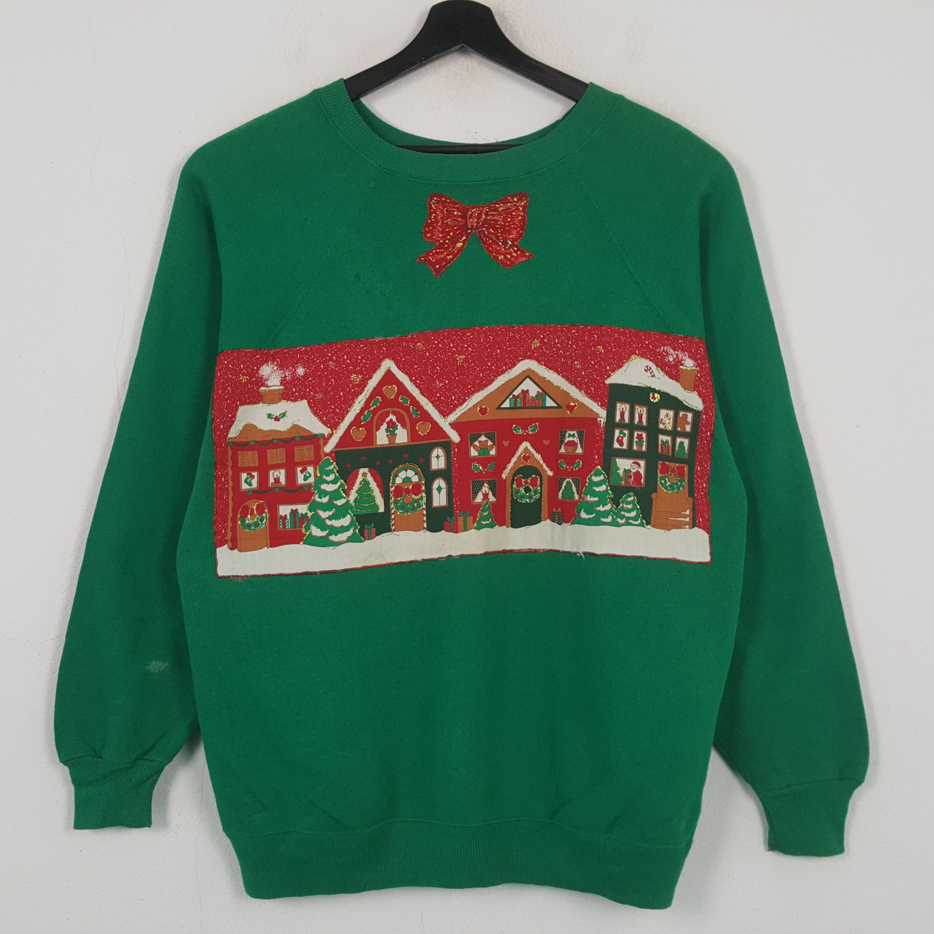 Vintage Christmas WINTER Style Streetwear Sweatshirt C296N4 Size US L / EU 52-54 / 3 - 1 Thumbnail