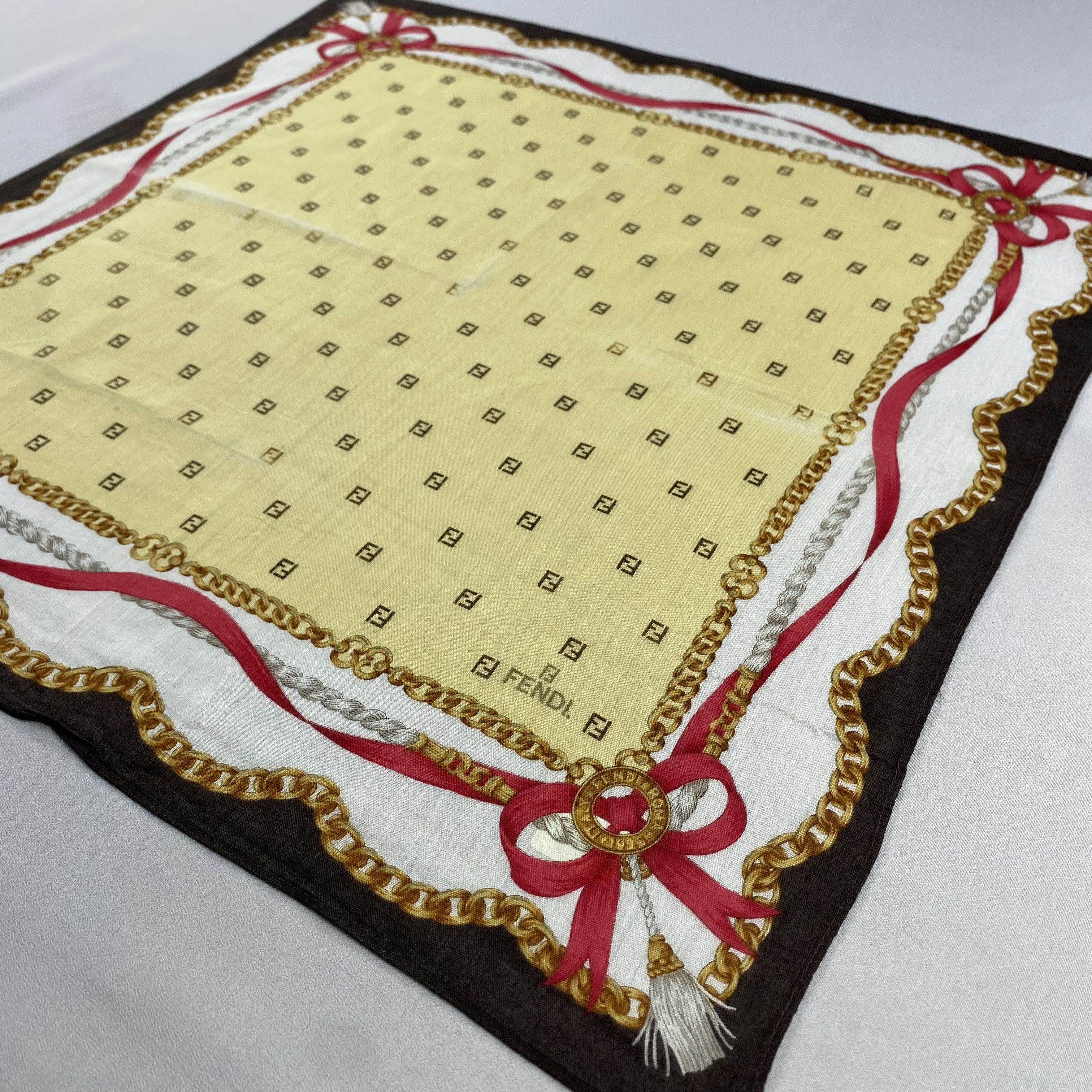 Vintage Fendi Handkerchief / Neckerchief / Bandana-P1042 Size ONE SIZE - 2 Thumbnail