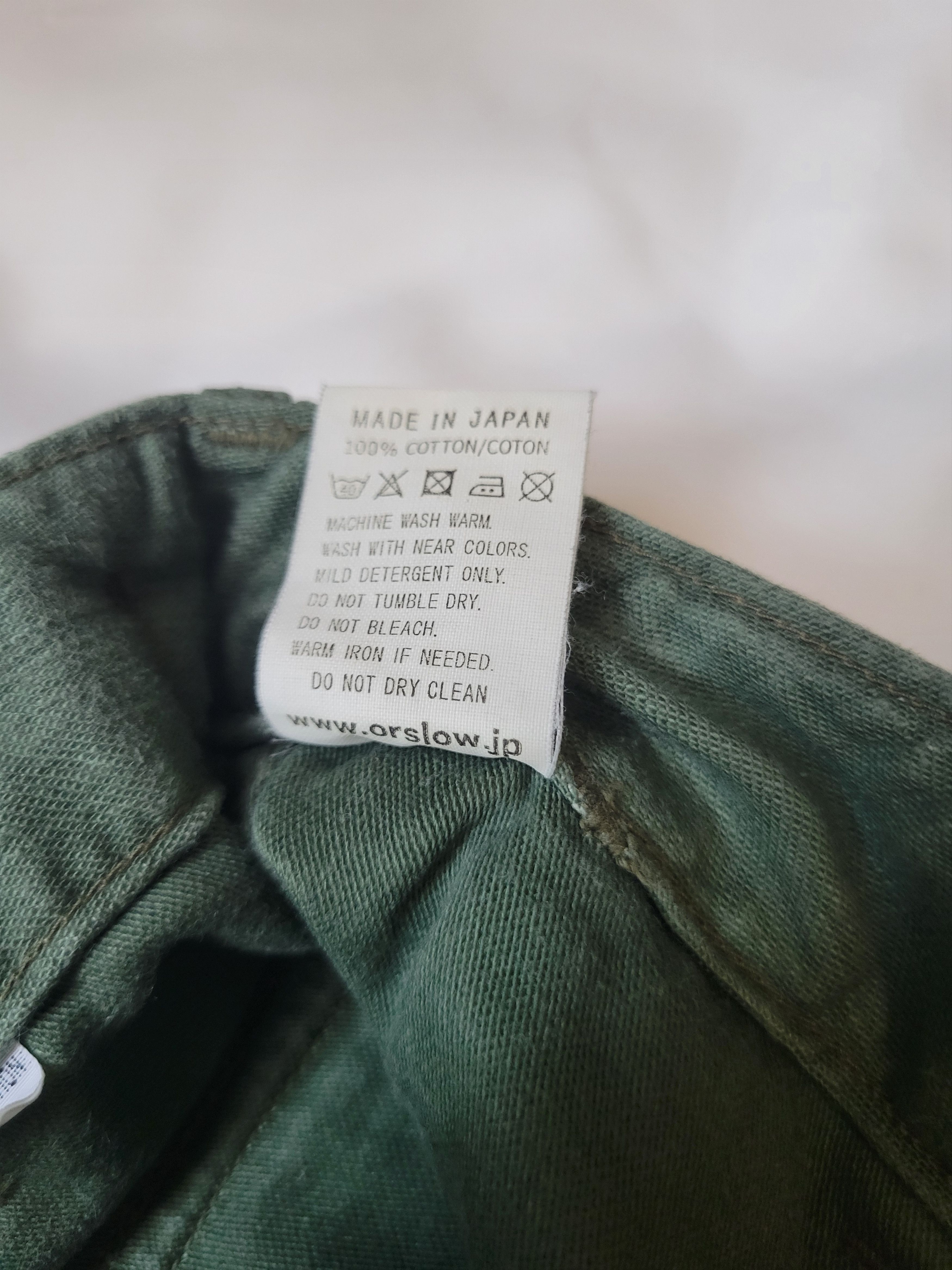 Japanese Brand × Orslow orSlow Slim Fit Fatigue Pants - Olive (can fit 28~30) Size US 30 / EU 46 - 13 Thumbnail