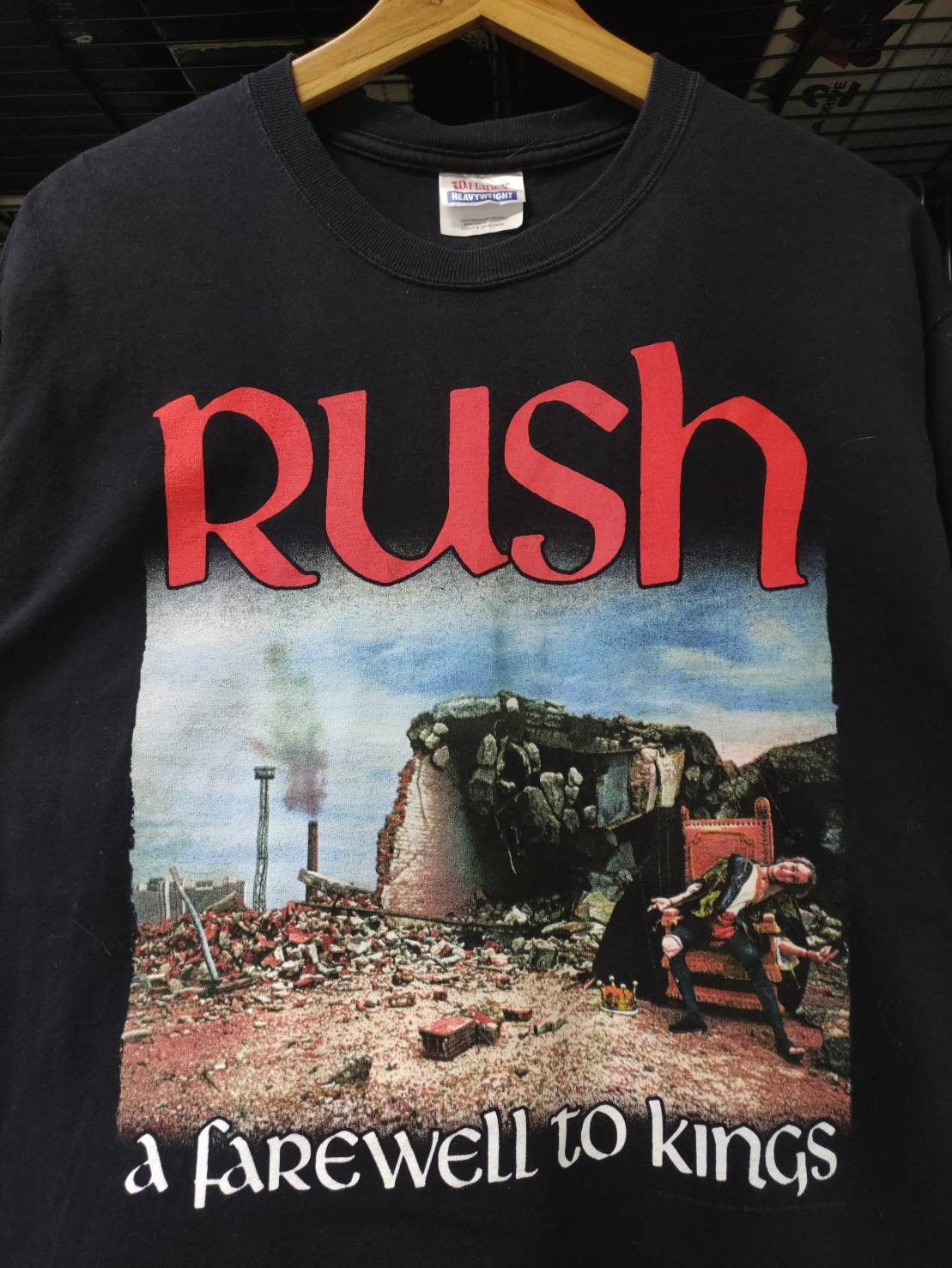 Band Tees Vtg 00's Rush " A Farewell to Kings " Album Promo T-Shirt Size US M / EU 48-50 / 2 - 1 Thumbnail