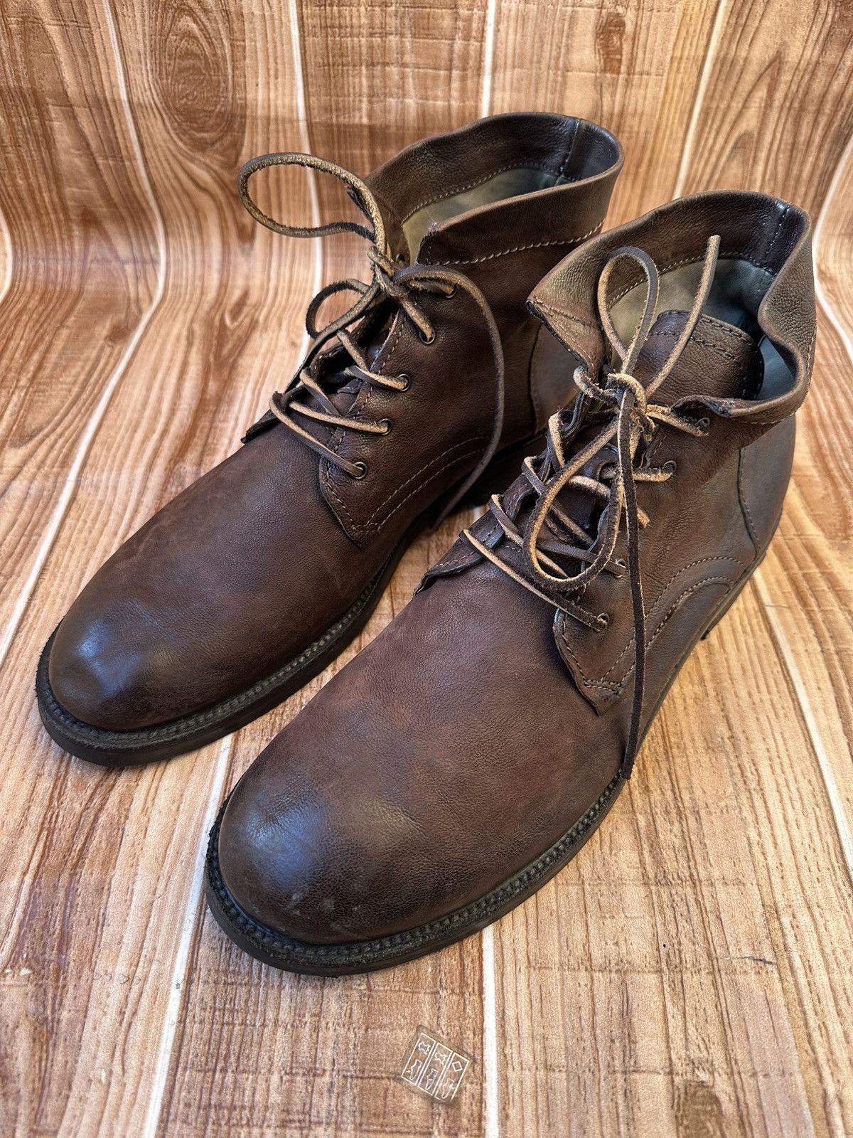 A.S.98 AS 98 Leather Boots Avant Garde Burnished Combat x Guidi Size US 12 / EU 45 - 5 Thumbnail