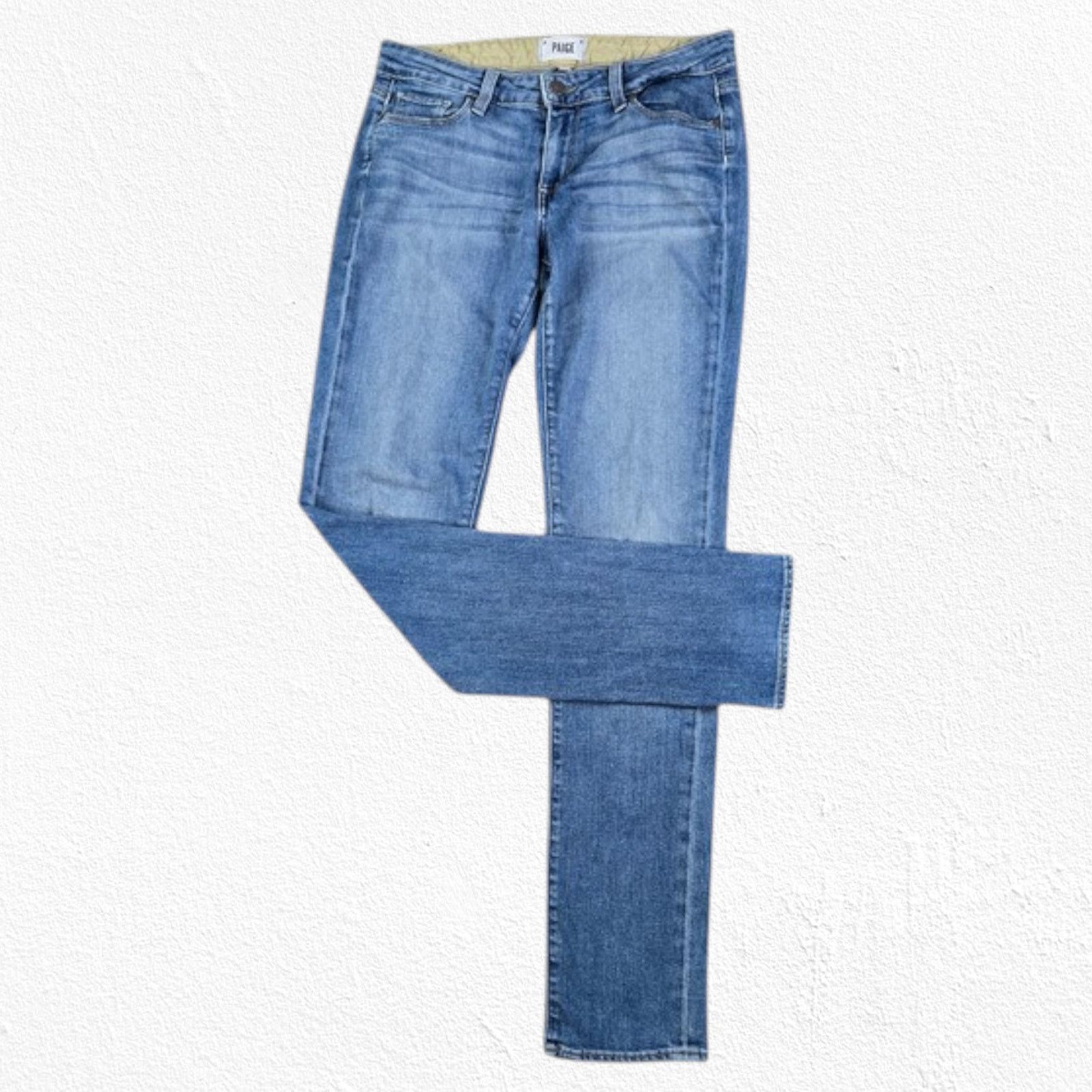 PAIGE Light Jimmy Jimmy Skinny Low-Rise Jeans Size 25