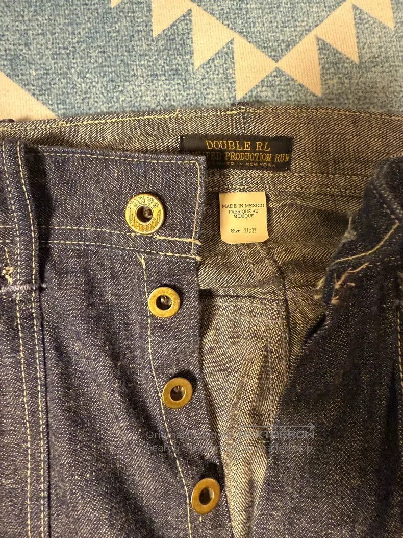RRL Ralph Lauren RRL Ralph Lauren Limited edition denim double knee logging Size US 34 / EU 50 - 2 Thumbnail
