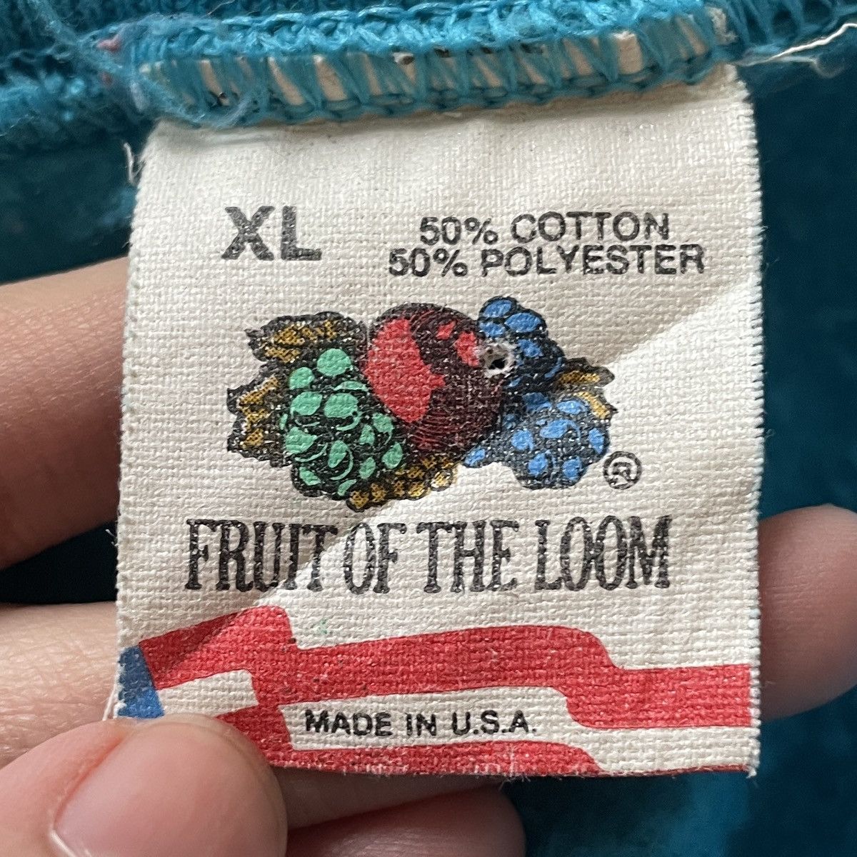 Fruit Of The Loom × Vintage Vintage Brand Fruit of The Loom Sweatshirt 1990s Size US XL / EU 56 / 4 - 9 Thumbnail
