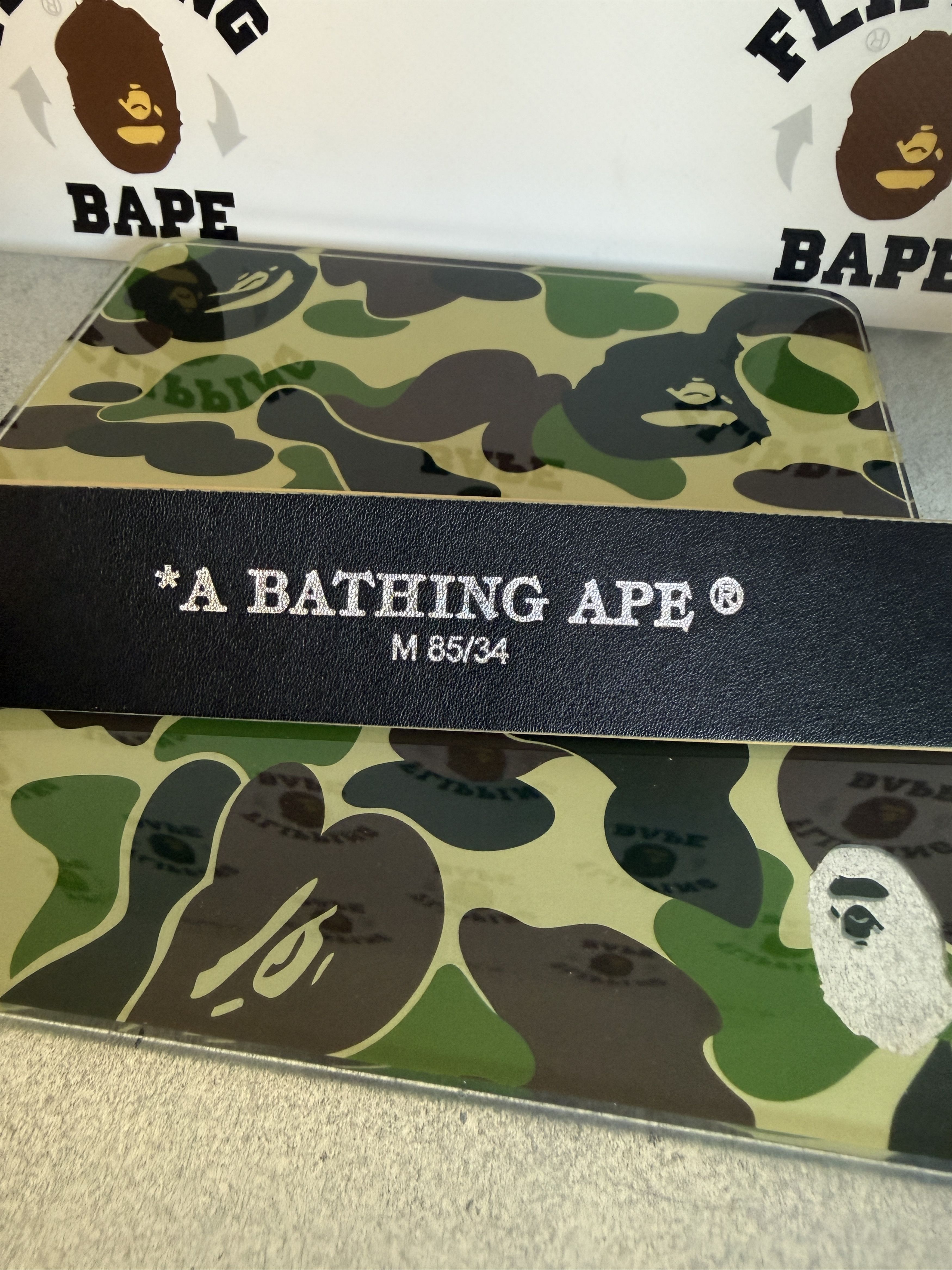 Bape BAPE 1ST CAMO BAPE LEATHER BELT (M/34) Size 34 - 5 Thumbnail