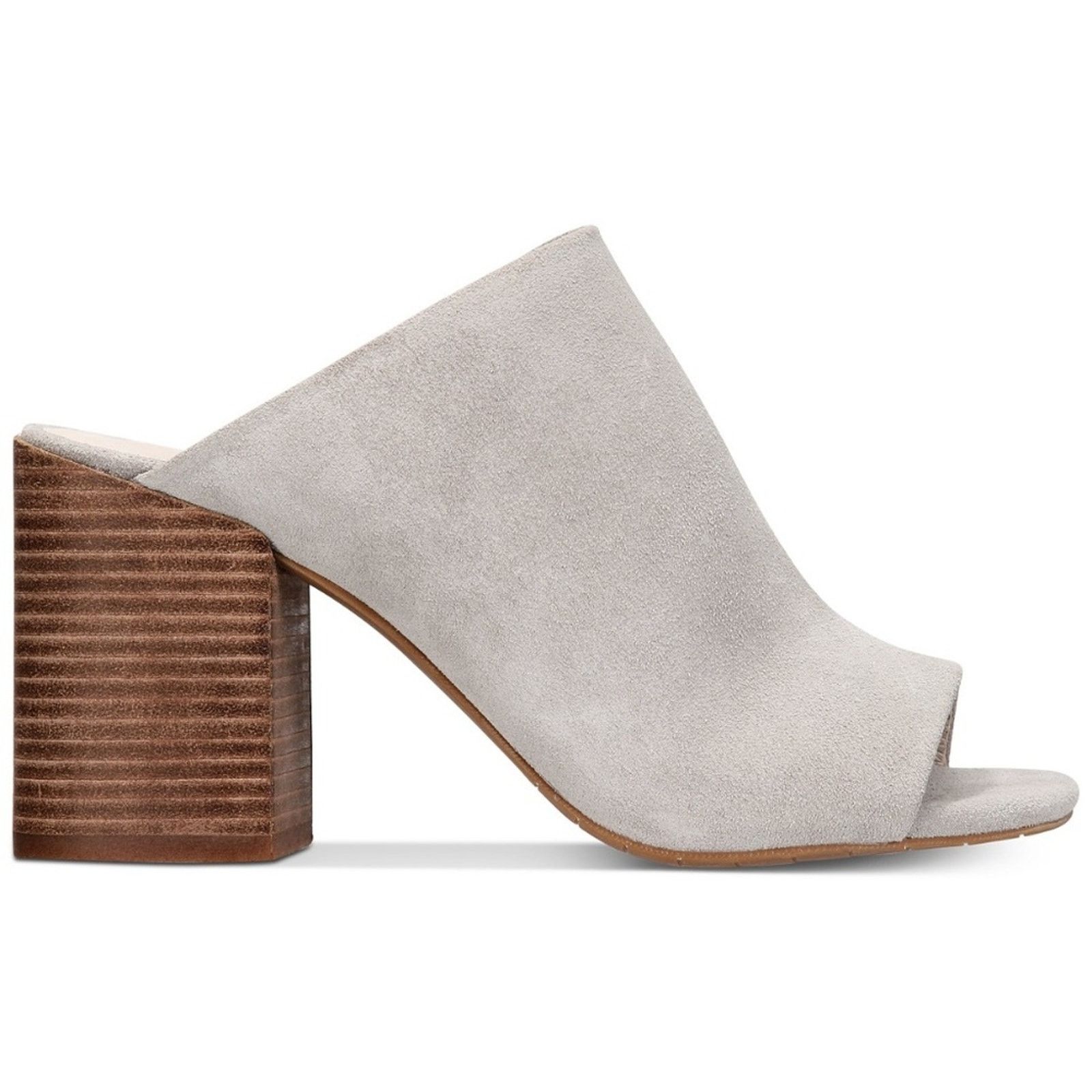 Kenneth Cole Kenneth Cole Karolina Light Gray Block Heel Mules Size US 7 / IT 37 - 1 Thumbnail
