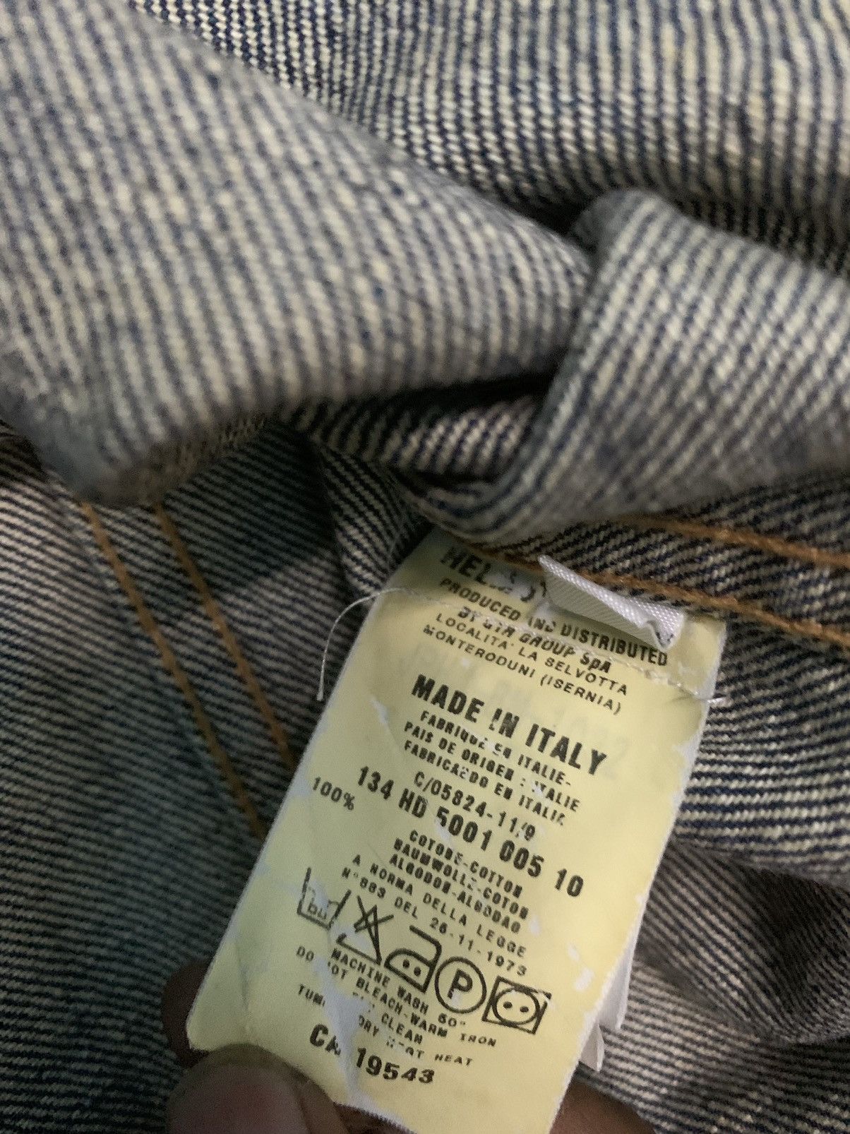Helmut Lang 💥Vtg90s Helmut Lang Classic Denim Jacket Size M / US 6-8 / IT 42-44 - 8 Thumbnail