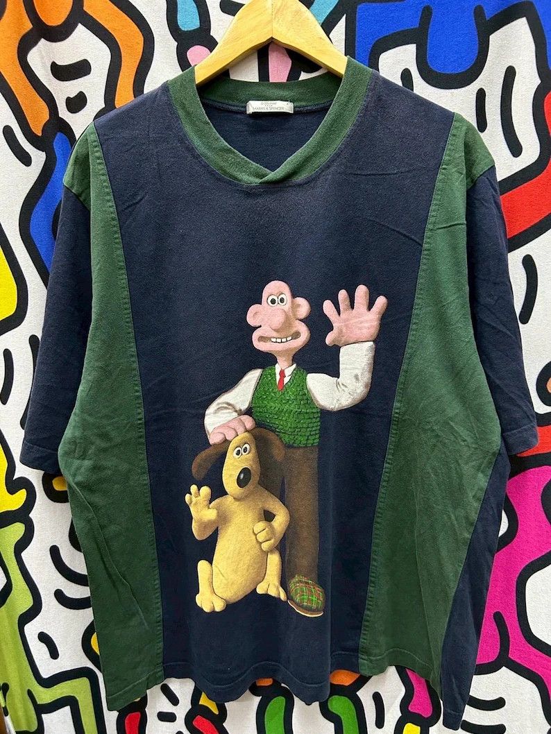 Vintage Vintage 2000s Wallace & Gormit tshirt size XL Size US XL / EU 56 / 4 - 2 Thumbnail