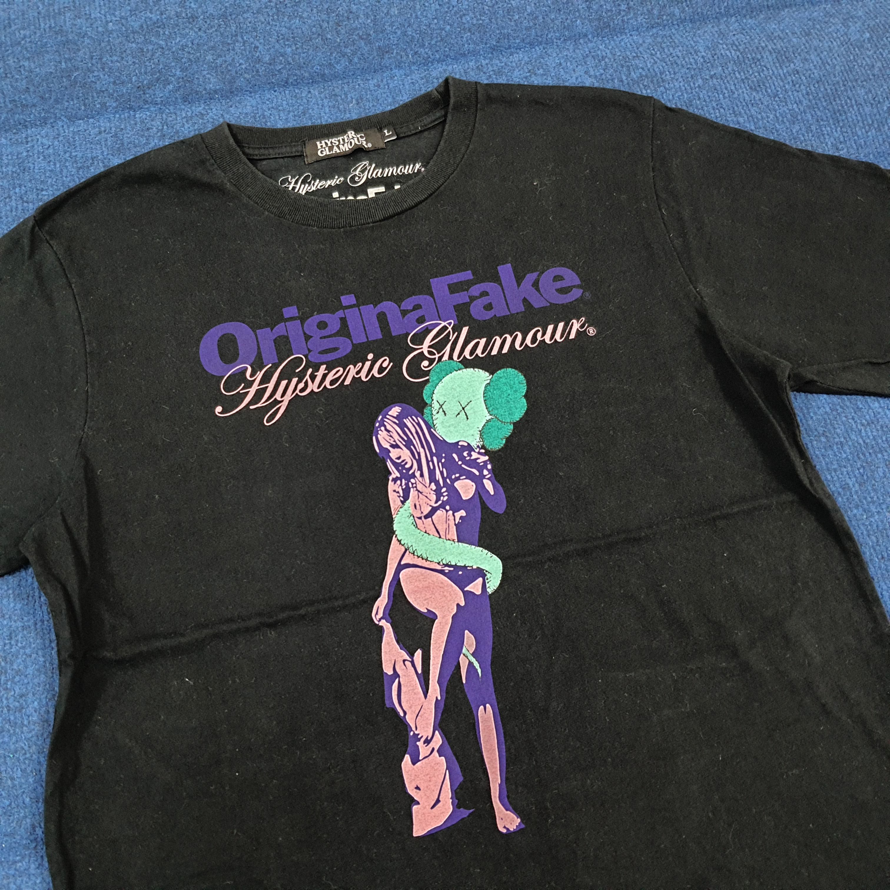 Hysteric Glamour Vintage Hysteric Glamour x Kaws Japan OriginaFake C301N41 Size US M / EU 48-50 / 2 - 2 Thumbnail