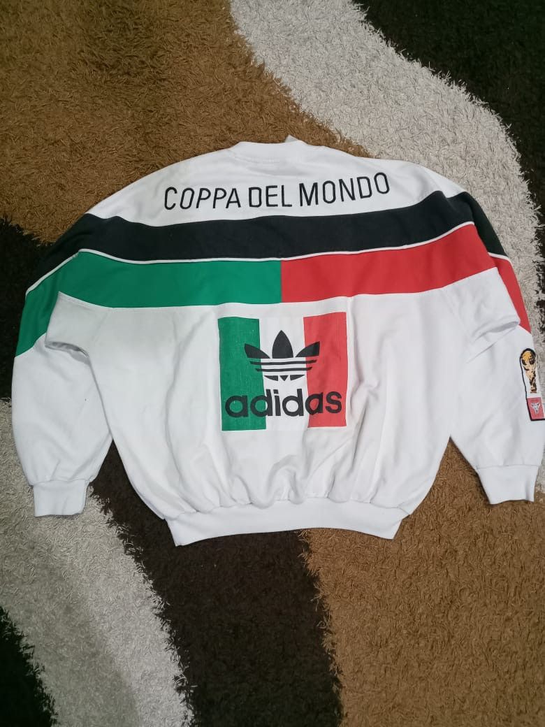 Vintage RARE Vintage 80s World Cup Adidas Italia Sweatshirt Size US L / EU 52-54 / 3 - 7 Thumbnail