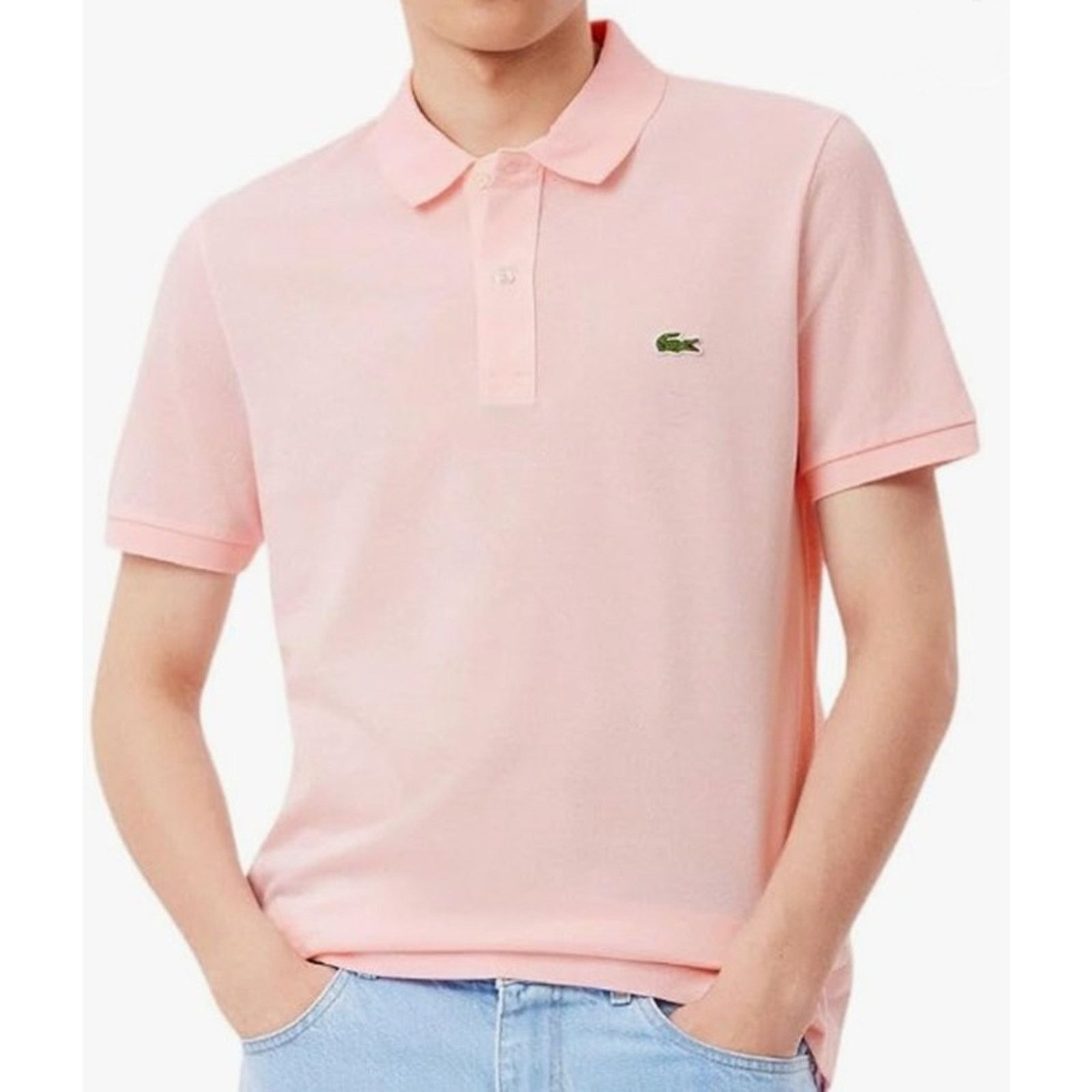 Lacoste Lacoste Mens Legacy Short L.12.12 Pique Polo Lotus Pink S Size US S / EU 44-46 / 1 - 1 Thumbnail