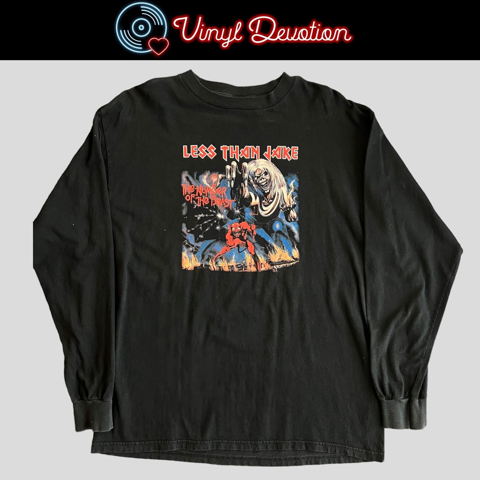 Band Tees Less Than Jake Band Number Of The Beast RIP Vintage Size XL Size US XL / EU 56 / 4 - 1 Thumbnail