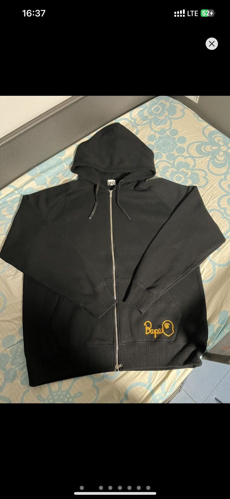 Bape Heavy Weight Cotton‼️ Bape Embroidered Logo Zip Up Hoodie Size US XL / EU 56 / 4 - 2 Thumbnail