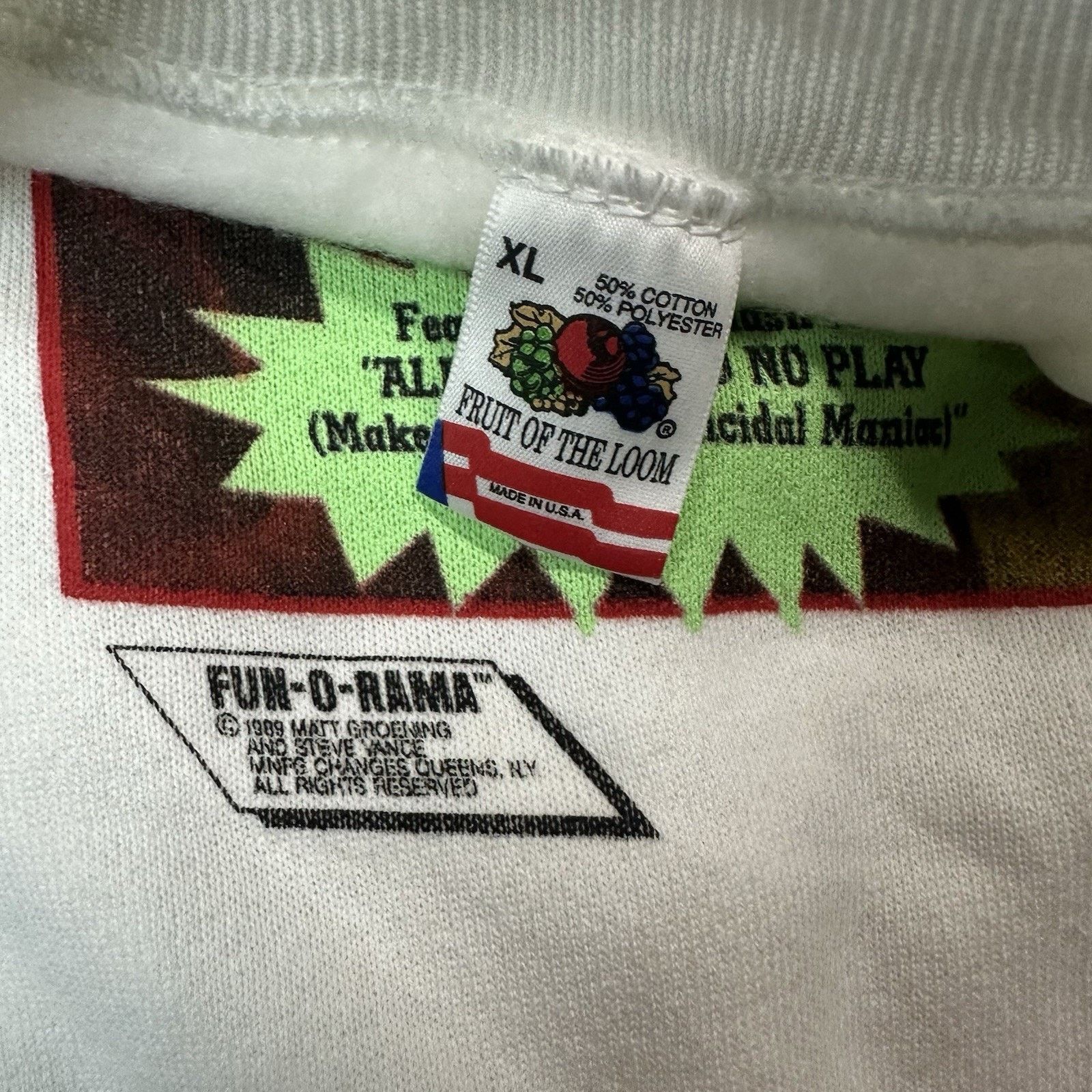 Vintage Vintage 1991 Fun-O-Rama Job That Ate My Brain Sweatshirt XL Size US XL / EU 56 / 4 - 4 Thumbnail