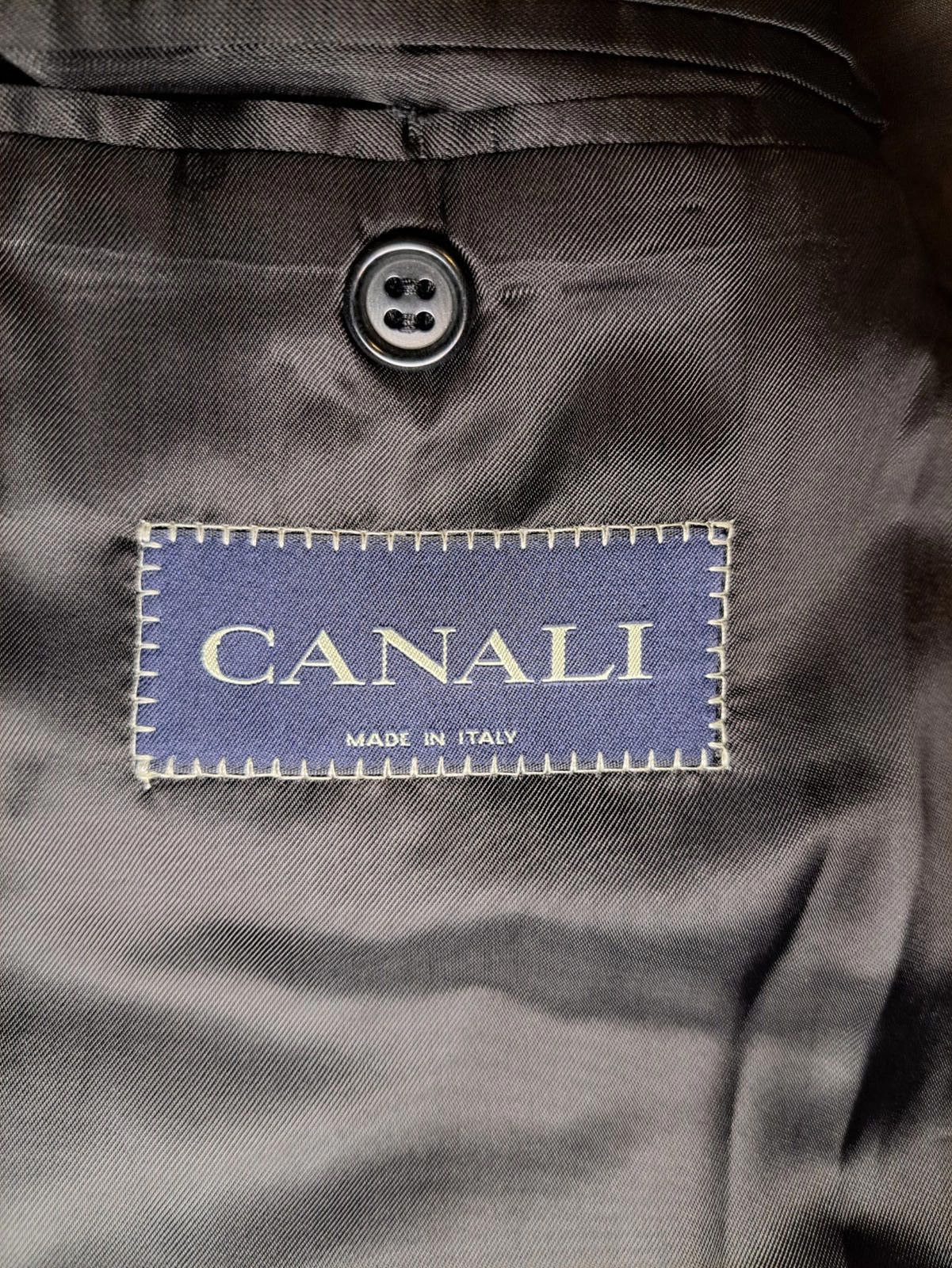 Canali VIRGIN WOOL BEMBERG Canali Tuxedo Jacket Mens 42R Black Size 42R - 2 Thumbnail
