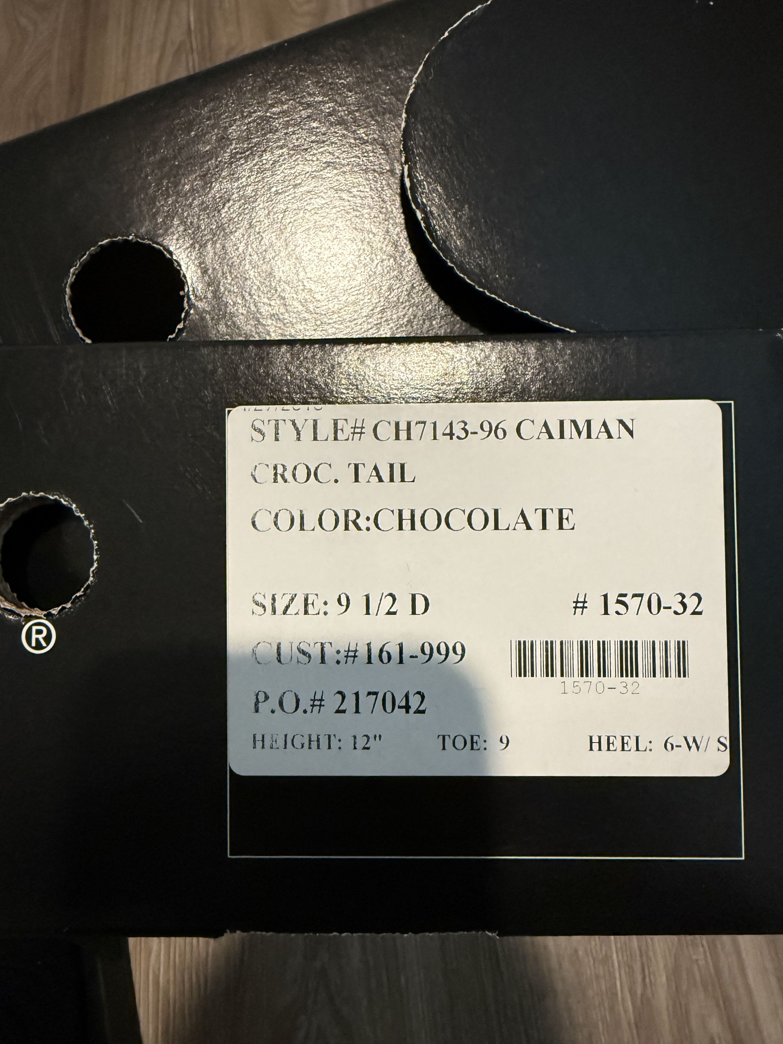 Blackjack Black Jack Chocolate Gator and Tan Goat Maddog Square Exotic Size US 9.5 / EU 42-43 - 6 Thumbnail