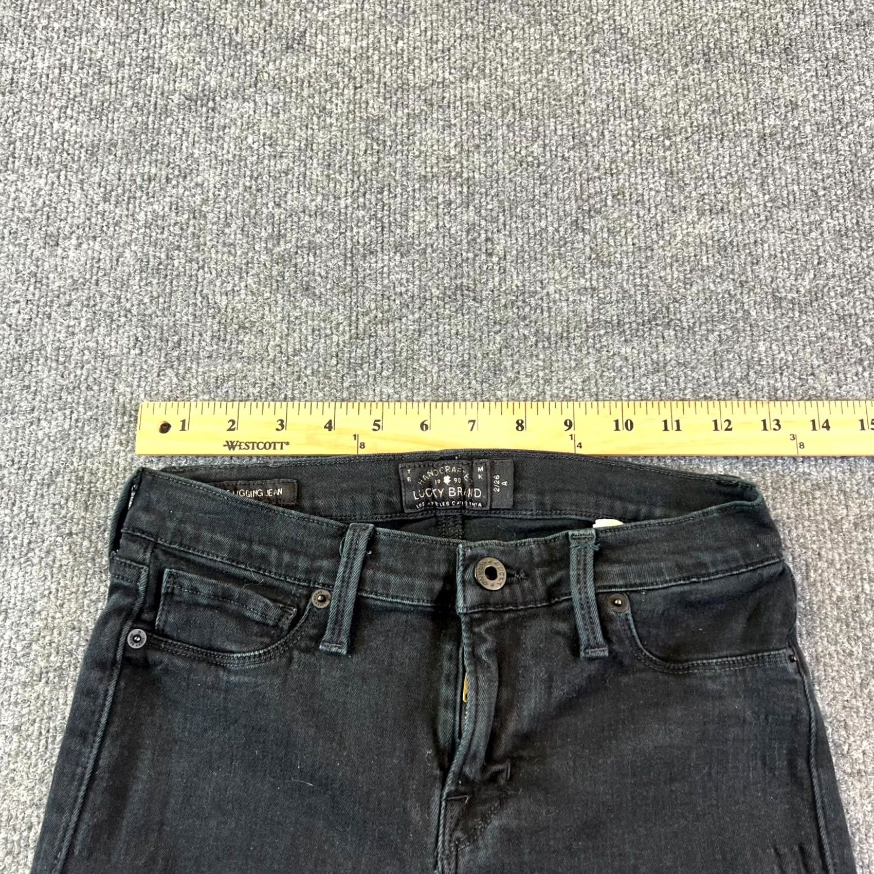 Lucky Brand Lucky Brand Brooke Legging Jeans Women's 26 Black Denim Dark Wash Skinny Leg Jeans Size 26" / US 2 / IT 38 - 3 Thumbnail