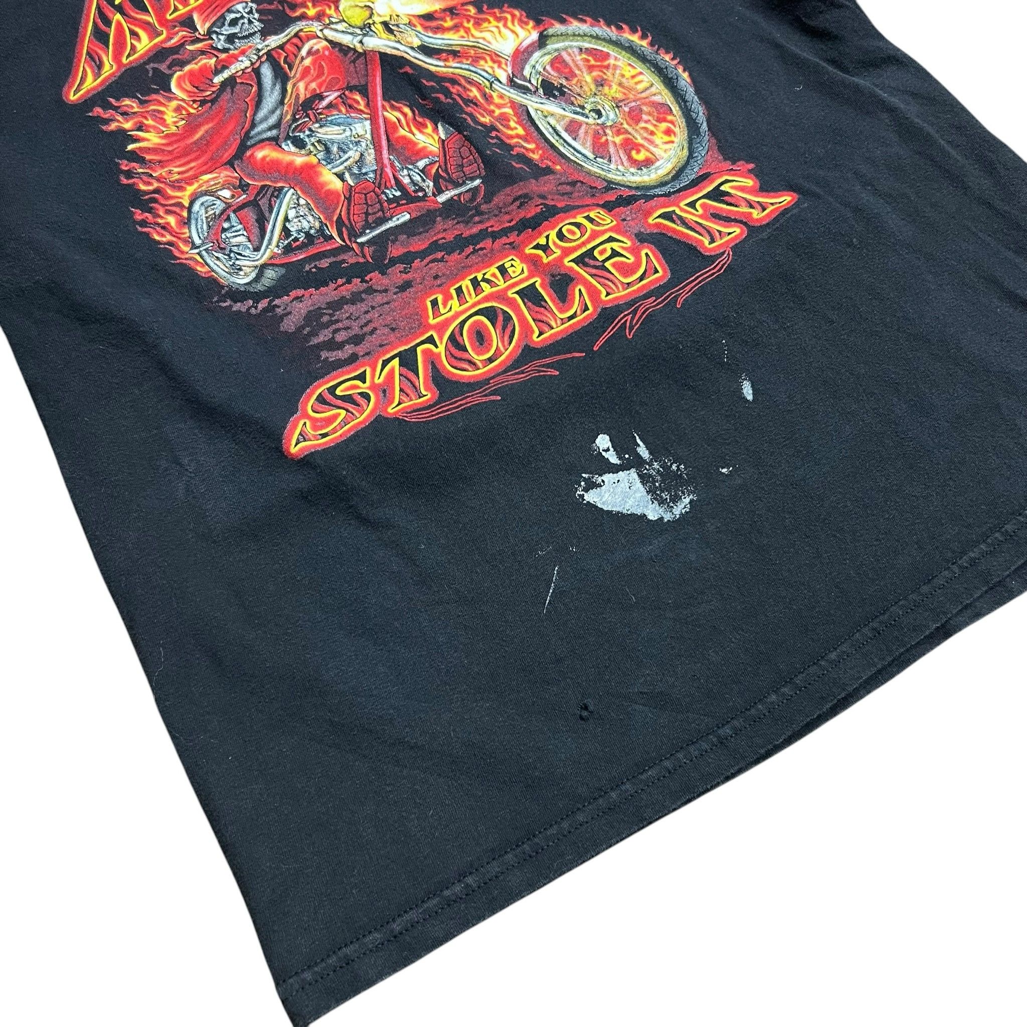 Vintage Vintage Ride It Like You Stole It Biker T-Shirt - L Size US L / EU 52-54 / 3 - 3 Thumbnail