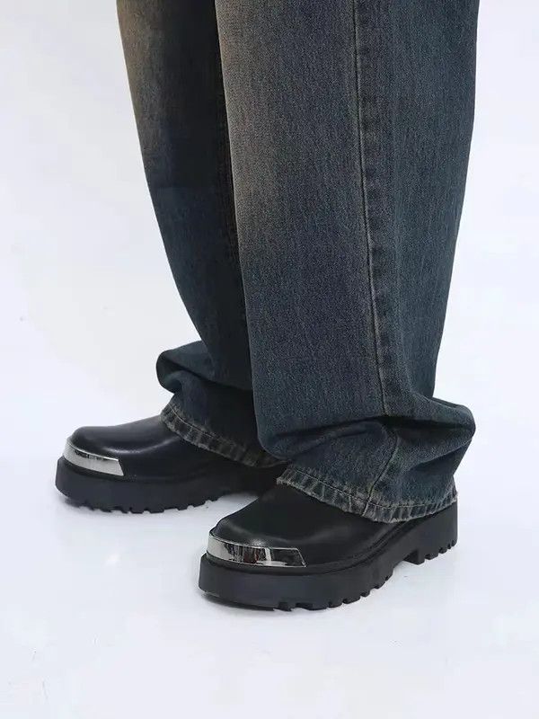 VIBE Retro style loose straight mid-rise jeans Size US 32 / EU 48 - 8 Thumbnail