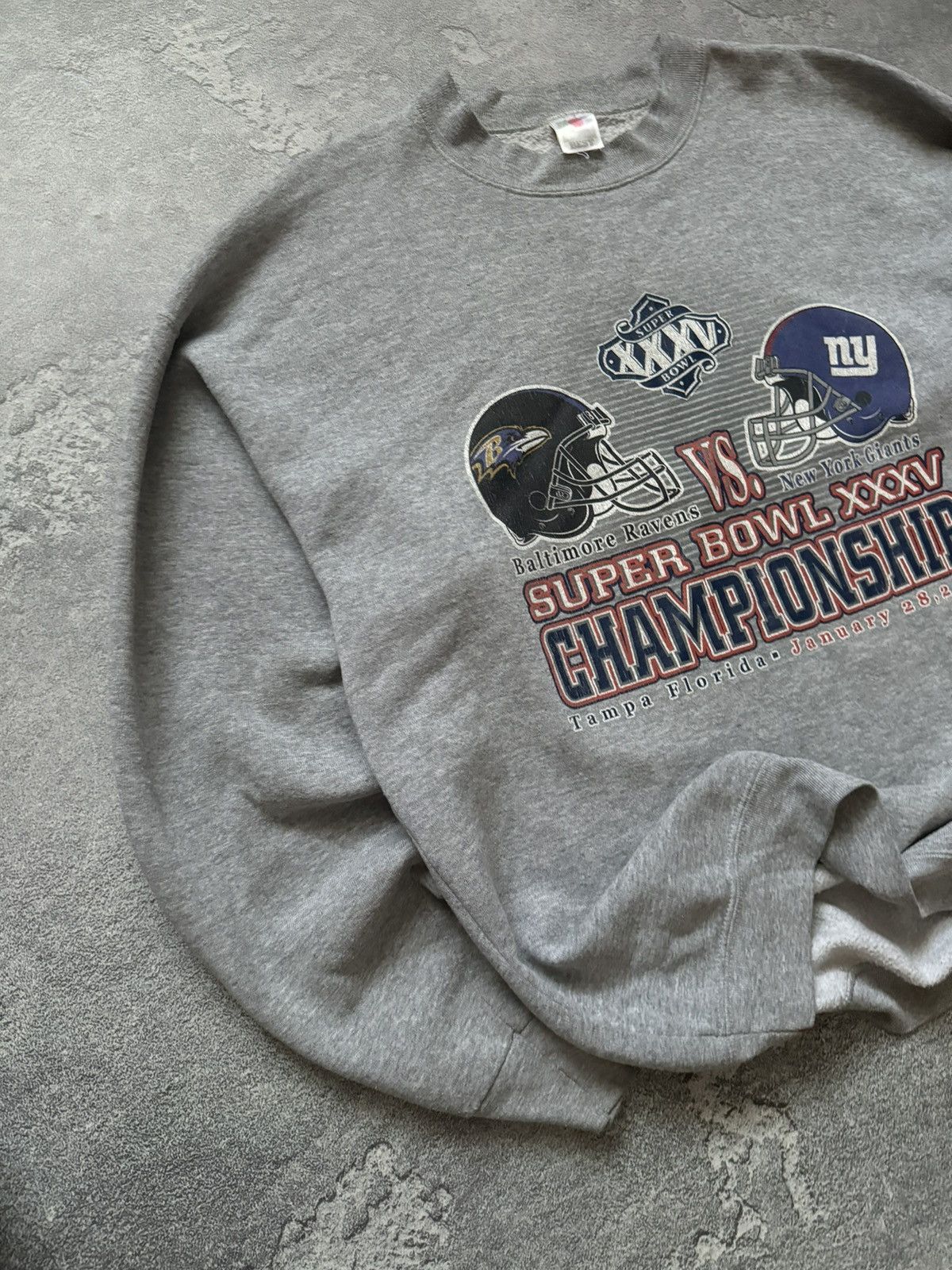 NFL × Vintage NFL Super Bowl XXXV championship 2001 sweatshirt long sleeve Size US XXL / EU 58 / 5 - 4 Thumbnail